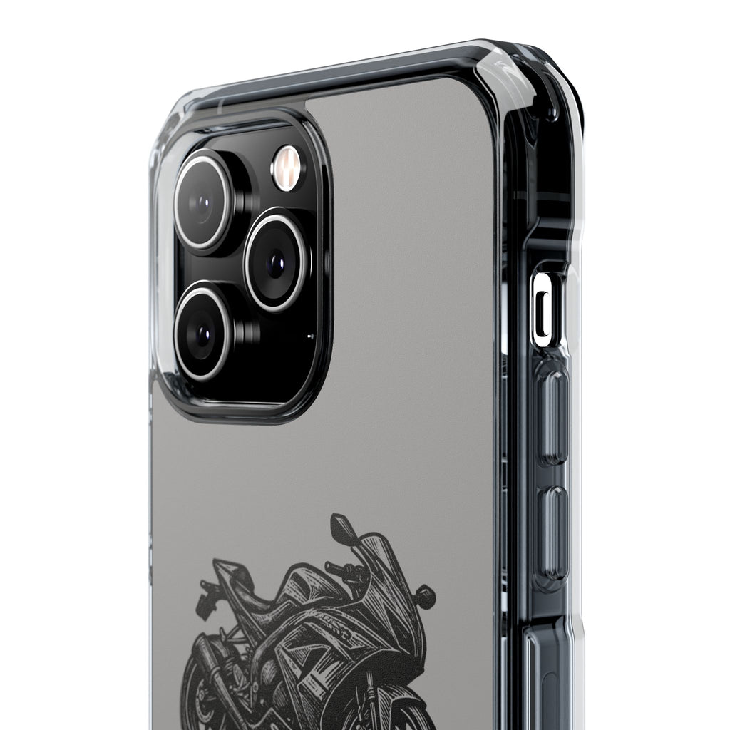 Suzuki Linocut Phone Case — Clear Magnetic Impact Case