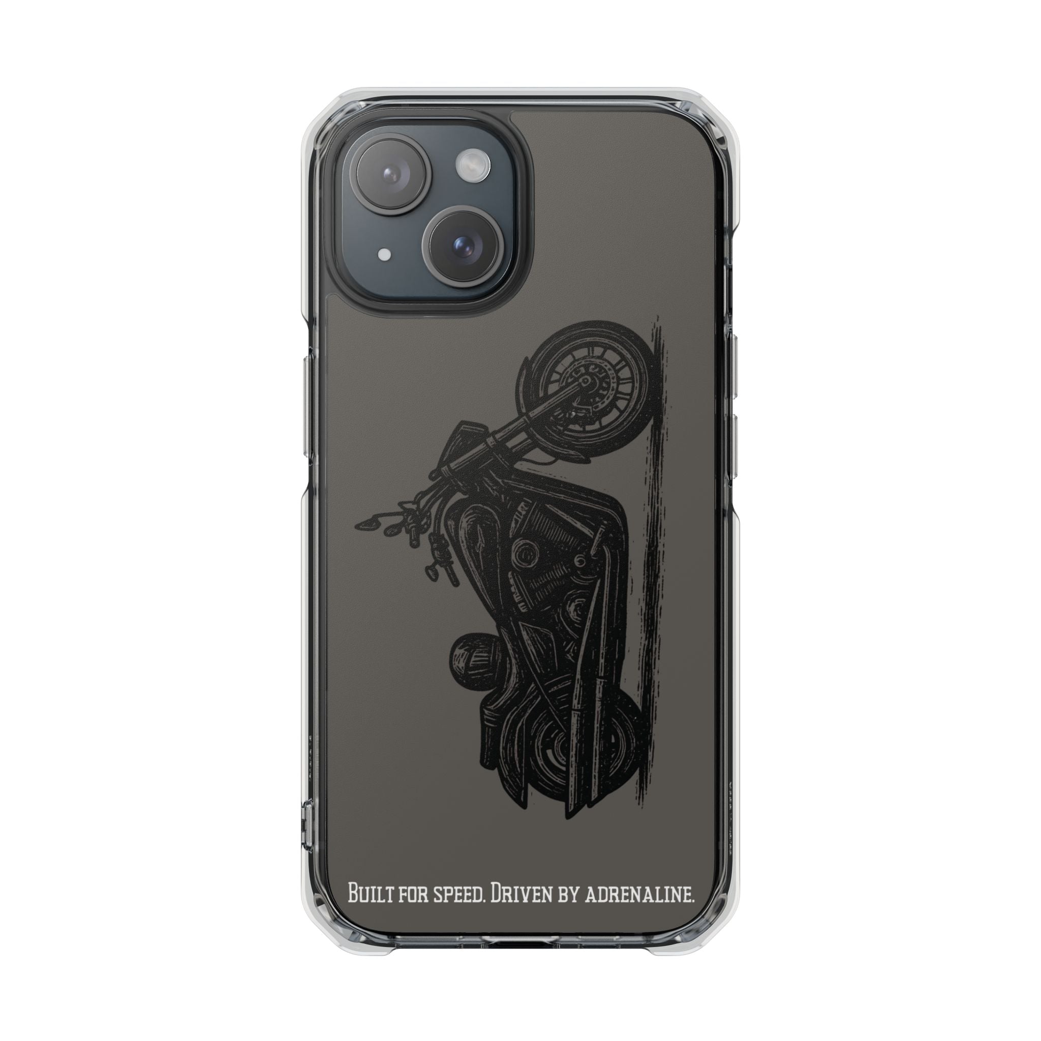 Harley Linocut Phone Case — Clear Magnetic Impact Case