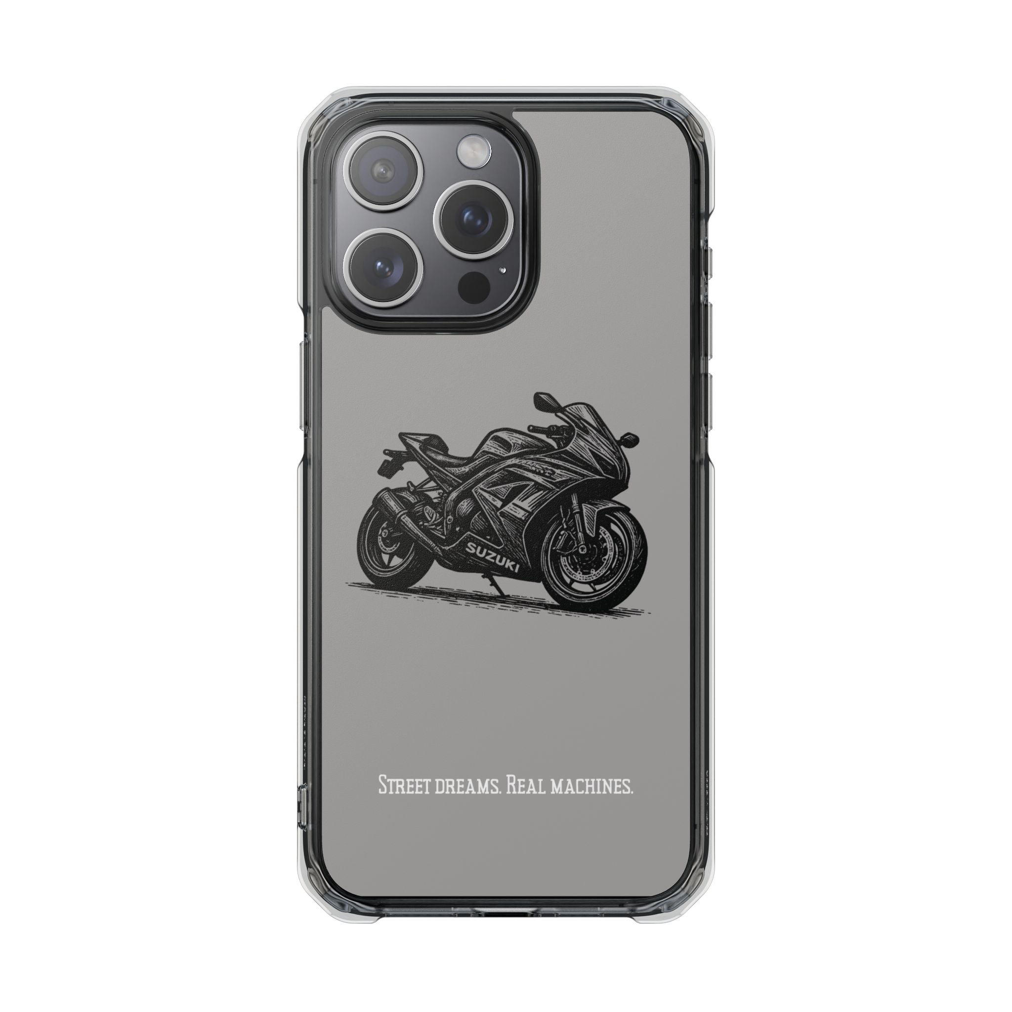 Suzuki Linocut Phone Case — Clear Magnetic Impact Case
