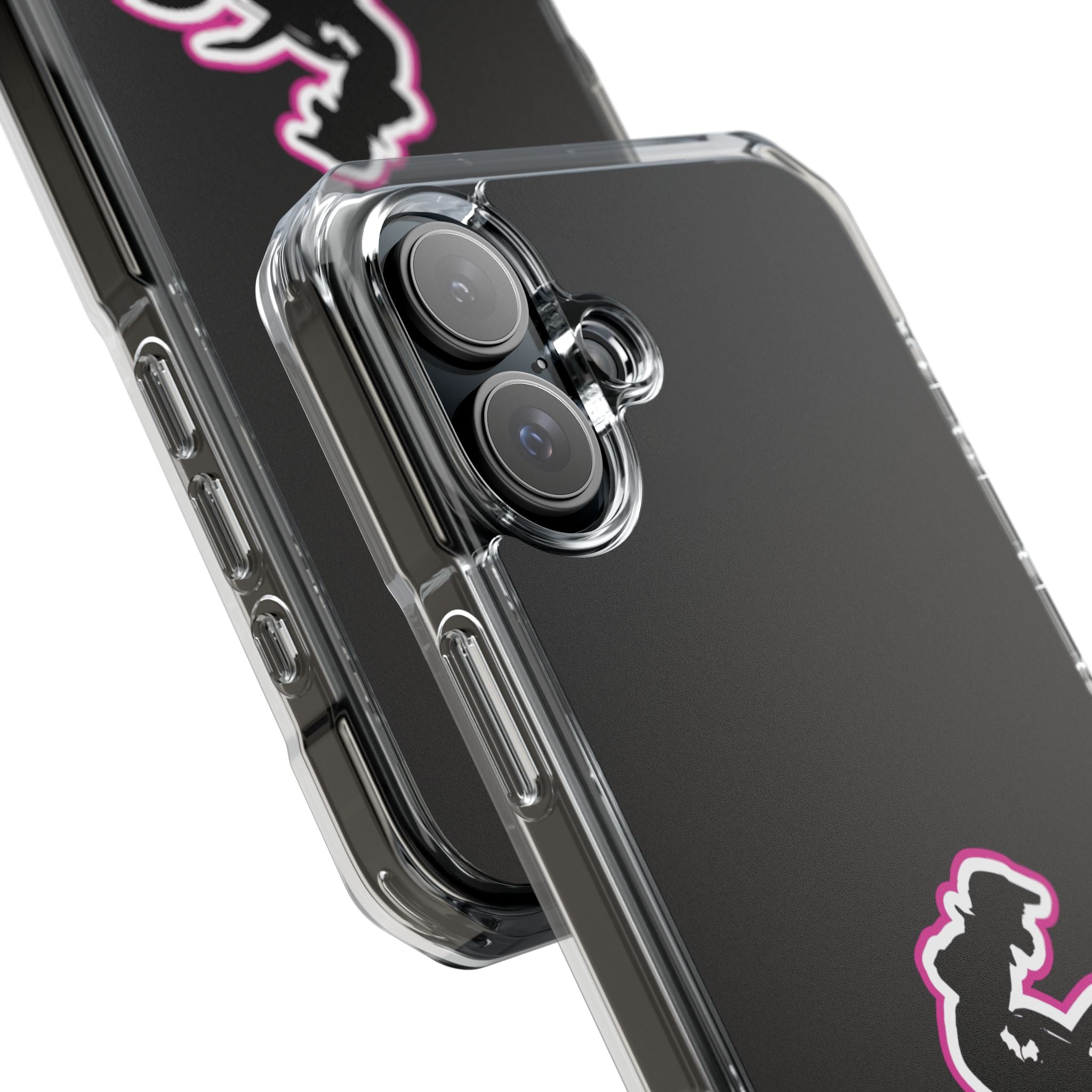 Pink Dirt Bike Magnetic Clear Impact Case