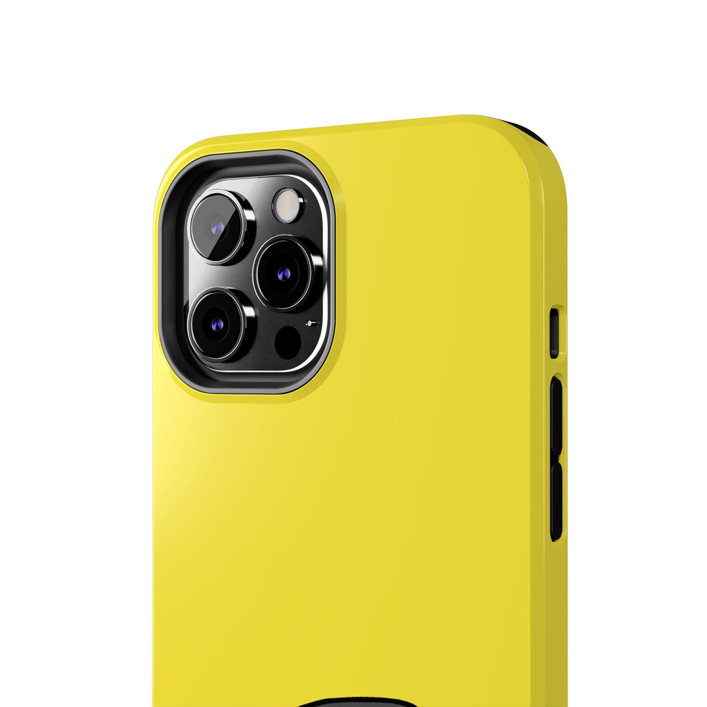 Yellow Classic Car Phone Case — Retro Vintage Auto Protective Cover