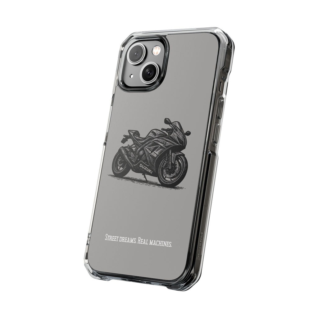 Suzuki Linocut Phone Case — Clear Magnetic Impact Case