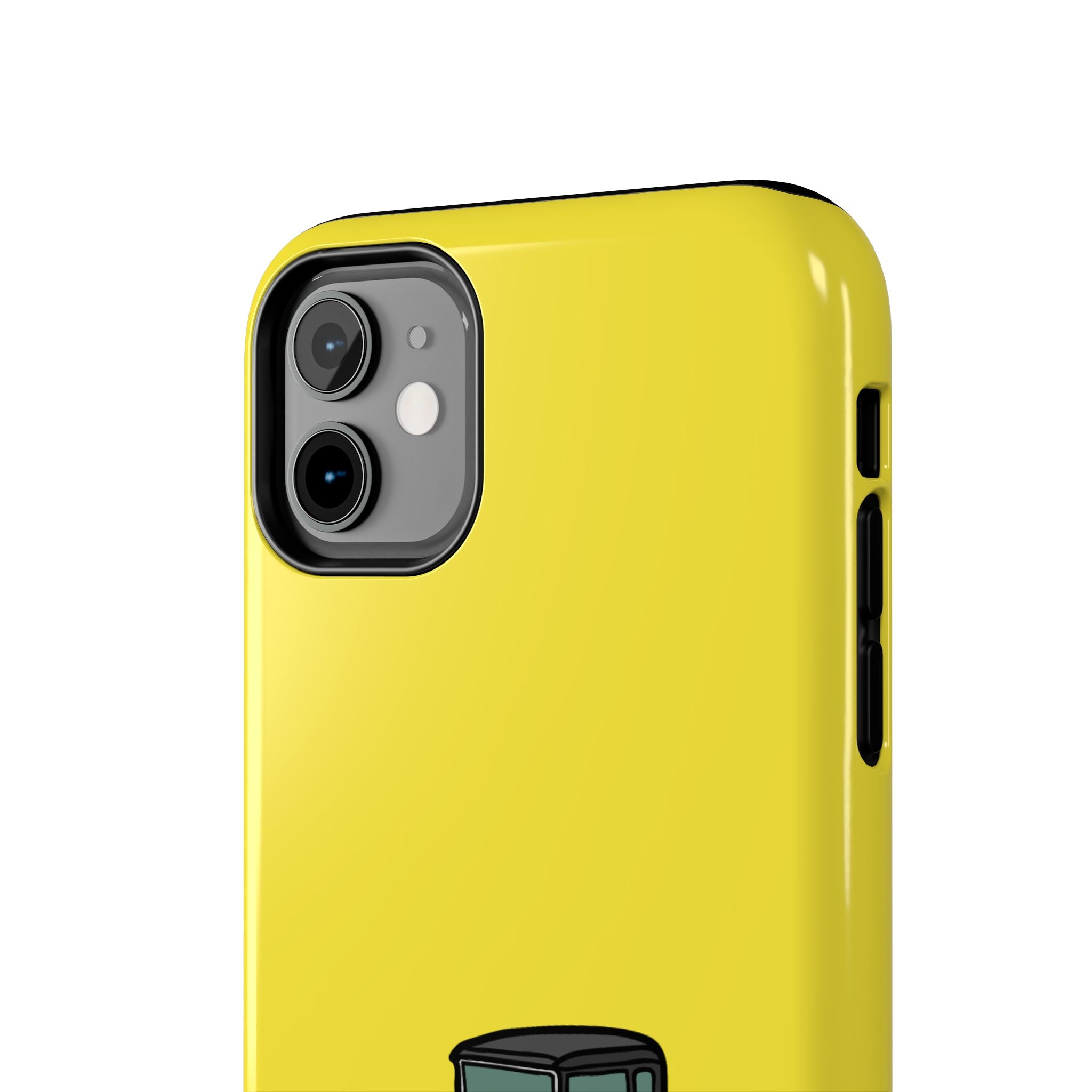 Yellow Classic Car Phone Case — Retro Vintage Auto Protective Cover