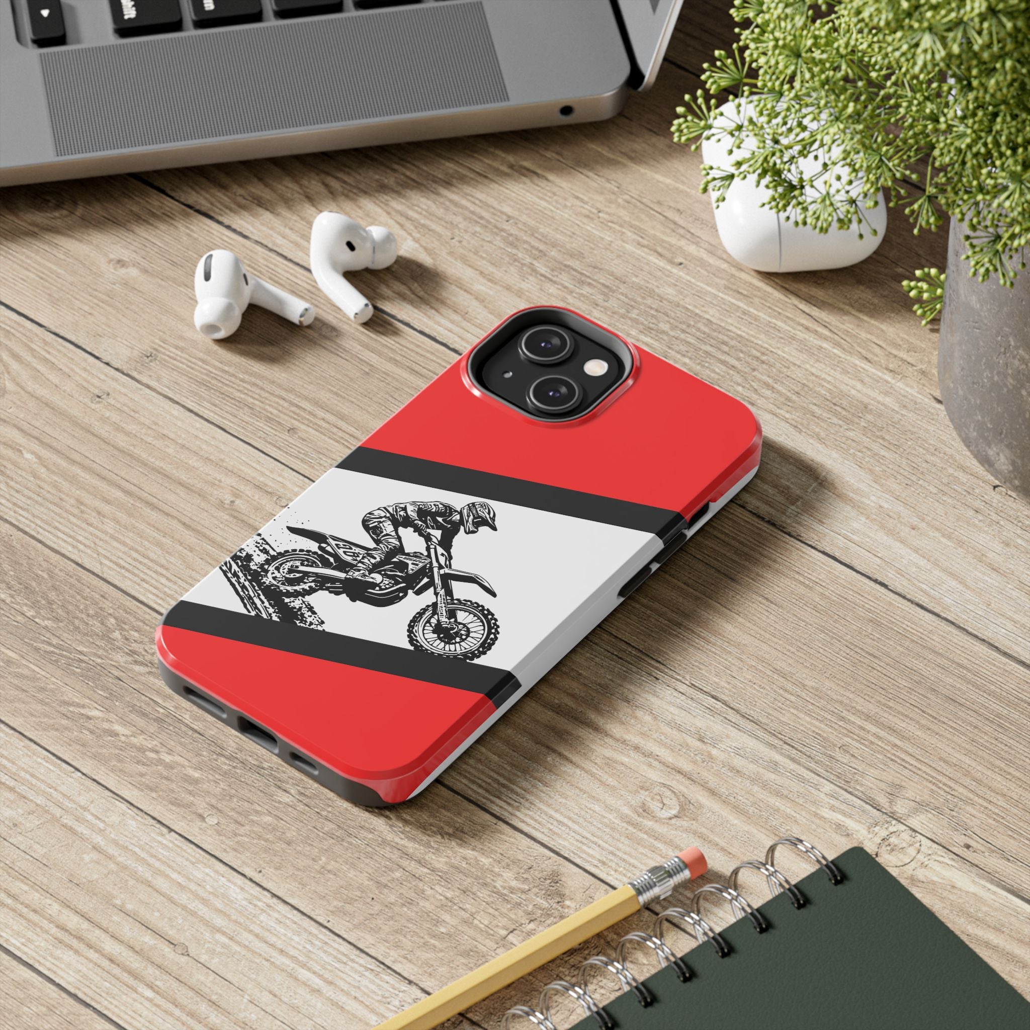 Honda Muddy Dirtbike Tough Phone Case