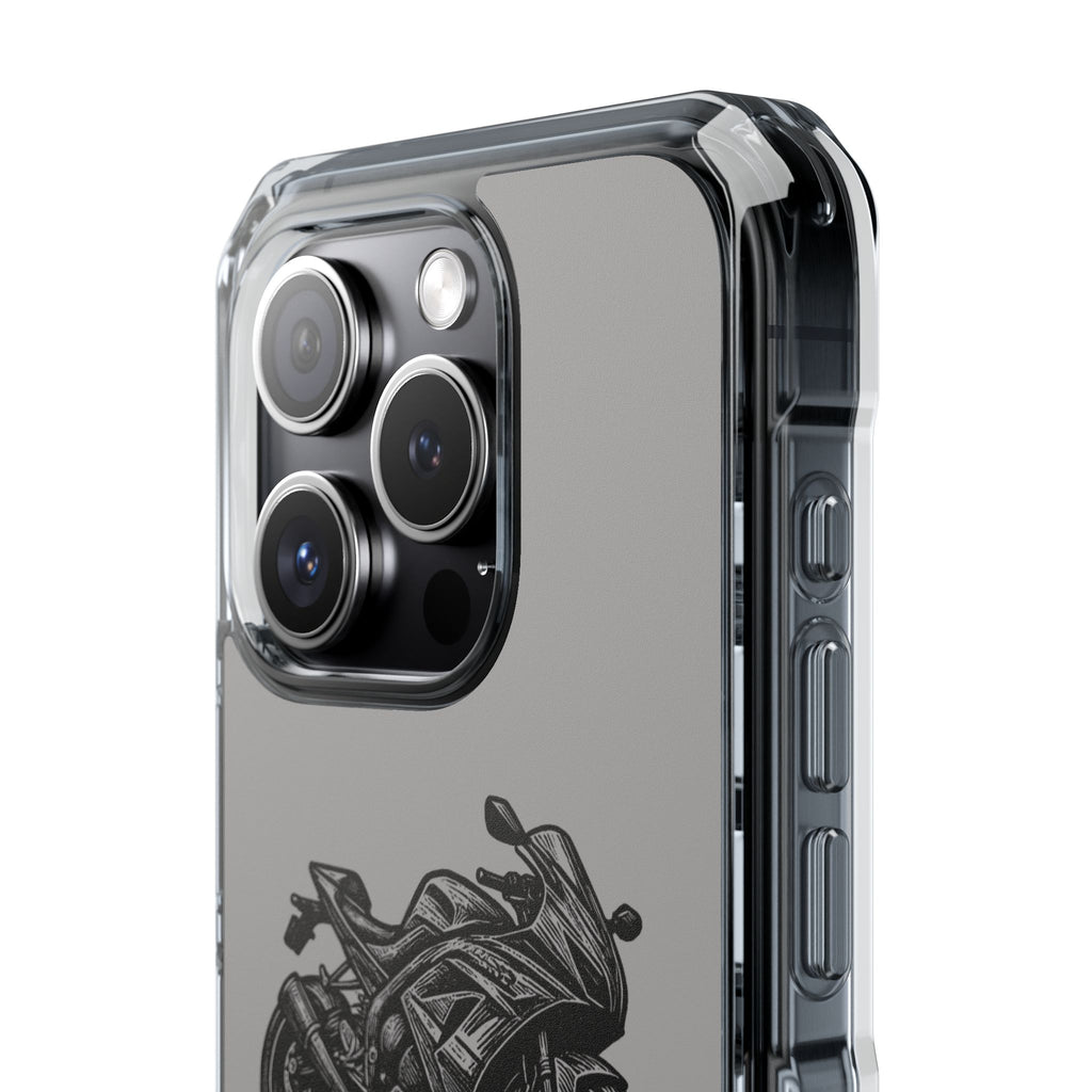 Suzuki Linocut Phone Case — Clear Magnetic Impact Case