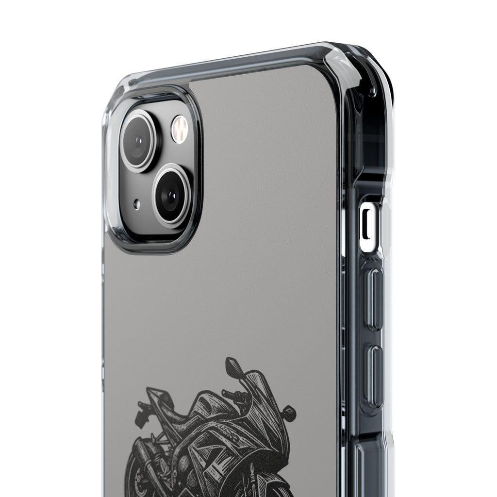 Suzuki Linocut Phone Case — Clear Magnetic Impact Case