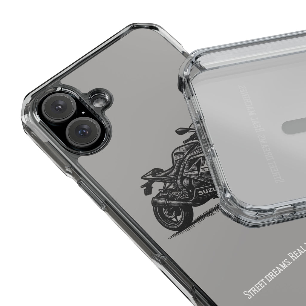 Suzuki Linocut Phone Case — Clear Magnetic Impact Case