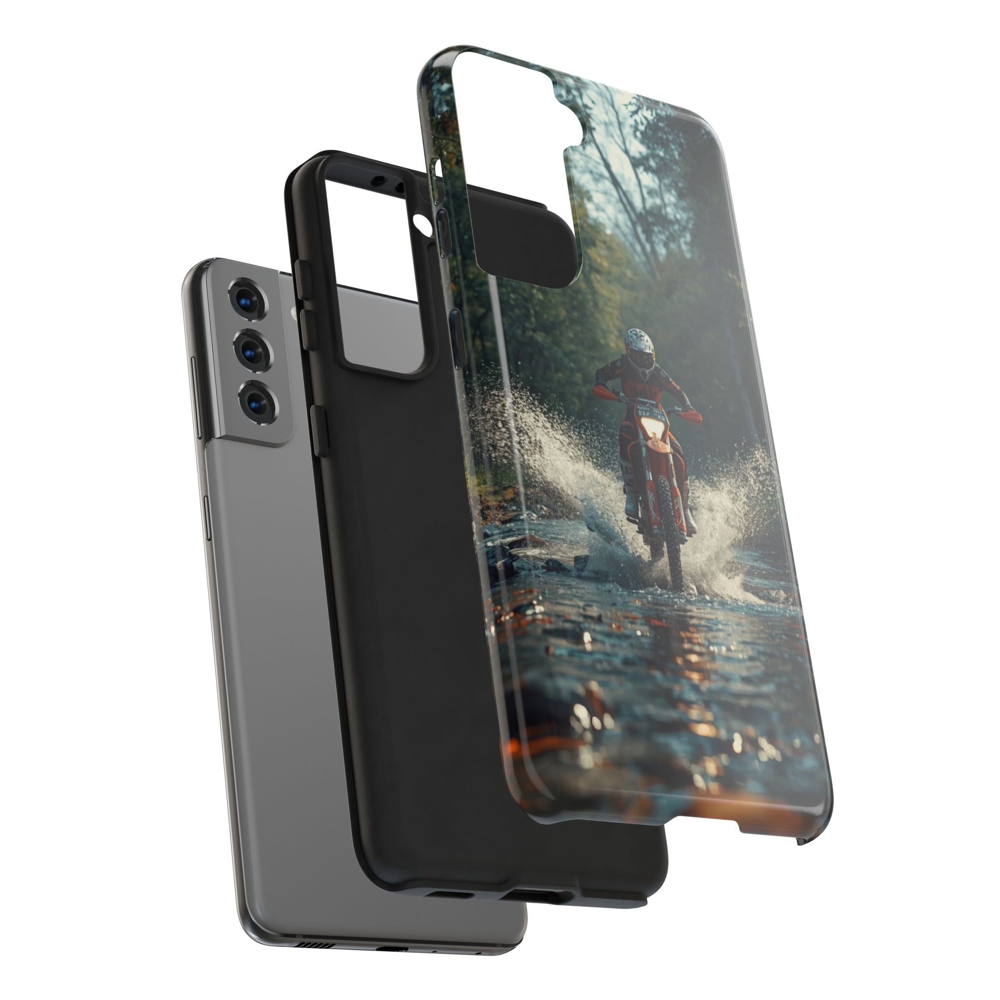 Motorcycle Adventure Tough Phone Case — Rider Splash Protection