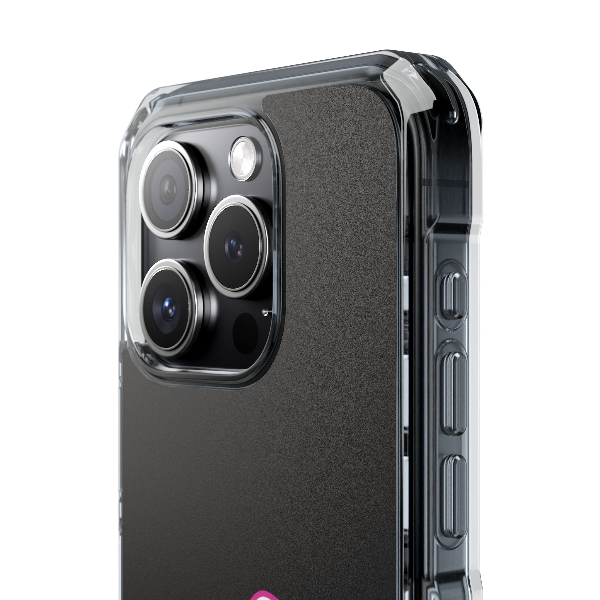 Pink Dirt Bike Magnetic Clear Impact Case