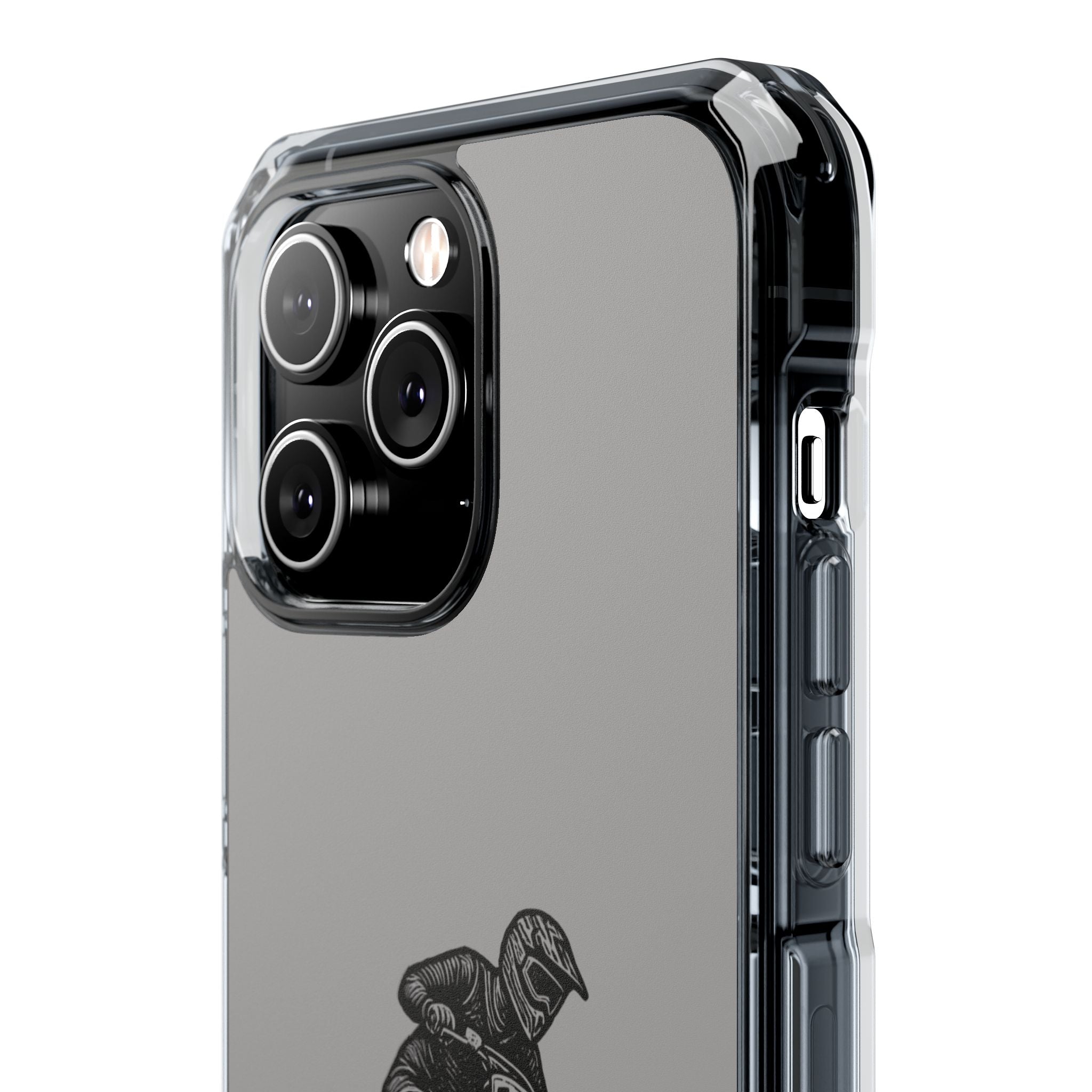 Dirt Bike Cornering Phone Case — Magnetic Clear Impact Case