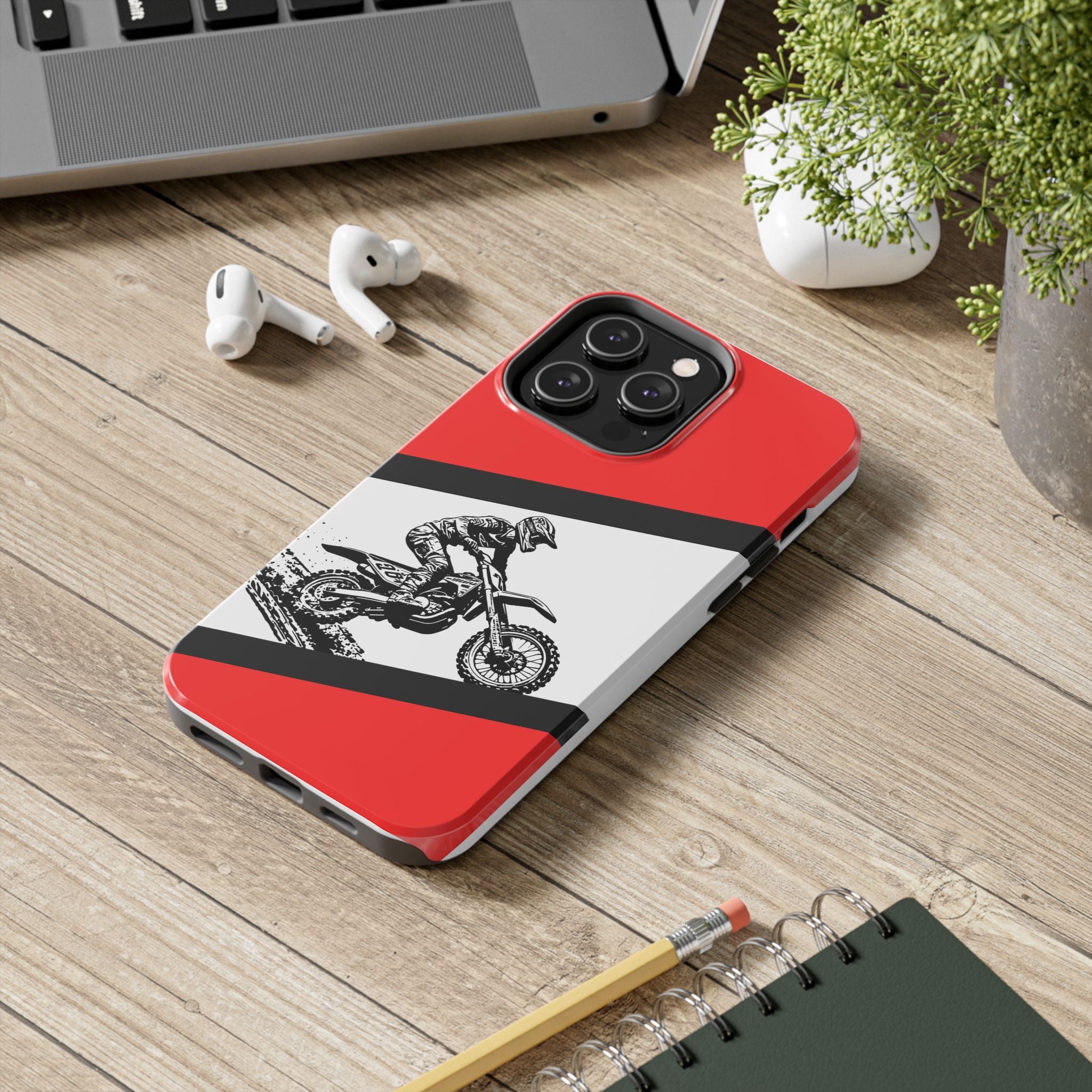 Honda Muddy Dirtbike Tough Phone Case