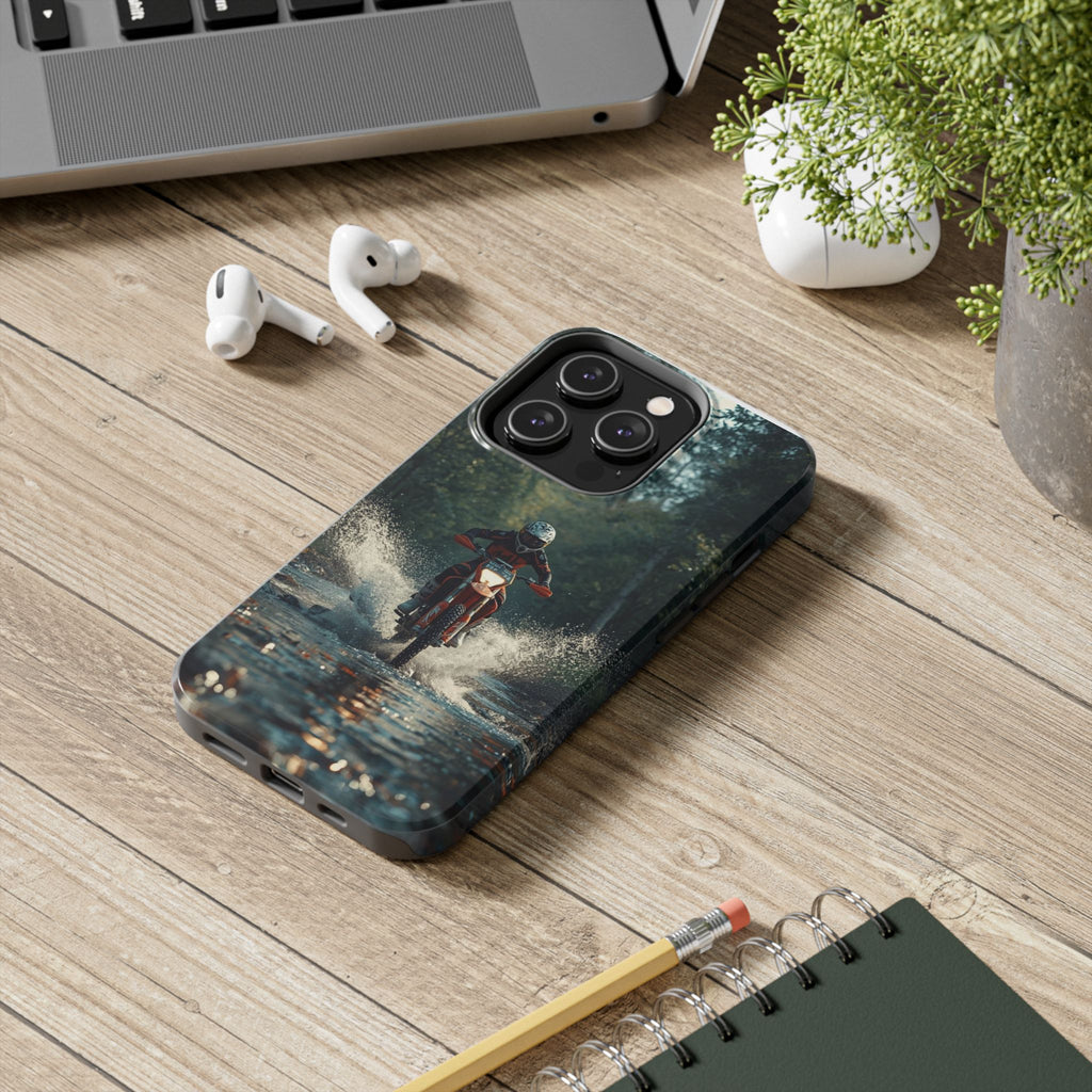 Motorcycle Adventure Tough Phone Case — Rider Splash Protection