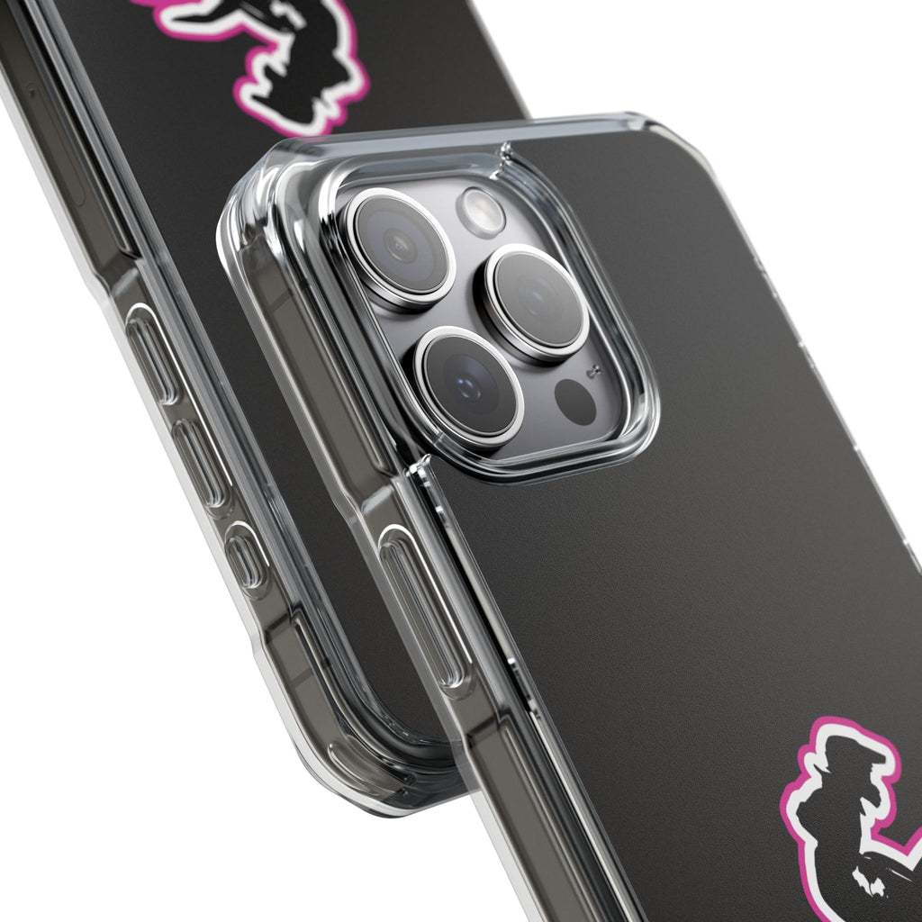 Pink Dirt Bike Magnetic Clear Impact Case
