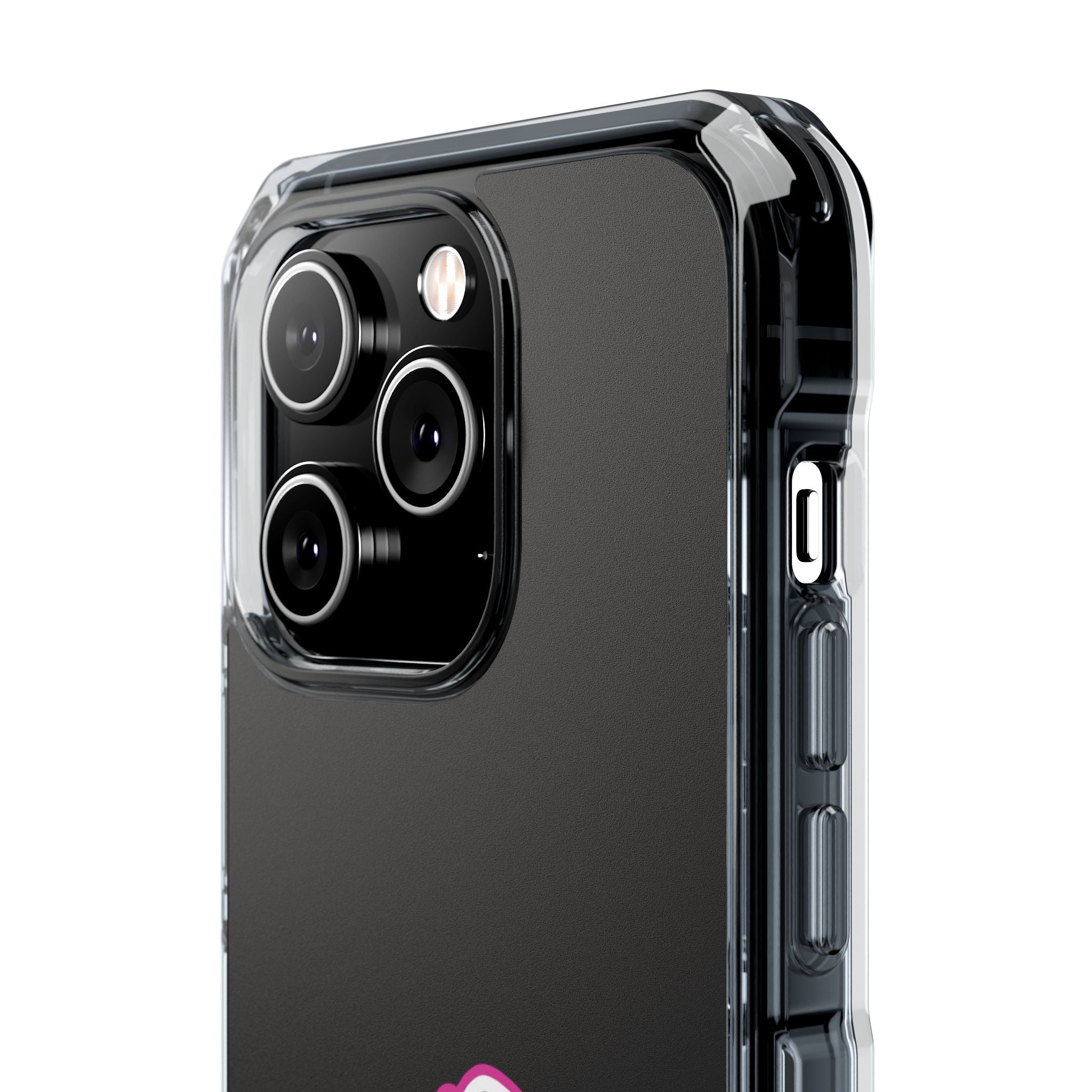 Pink Dirt Bike Magnetic Clear Impact Case