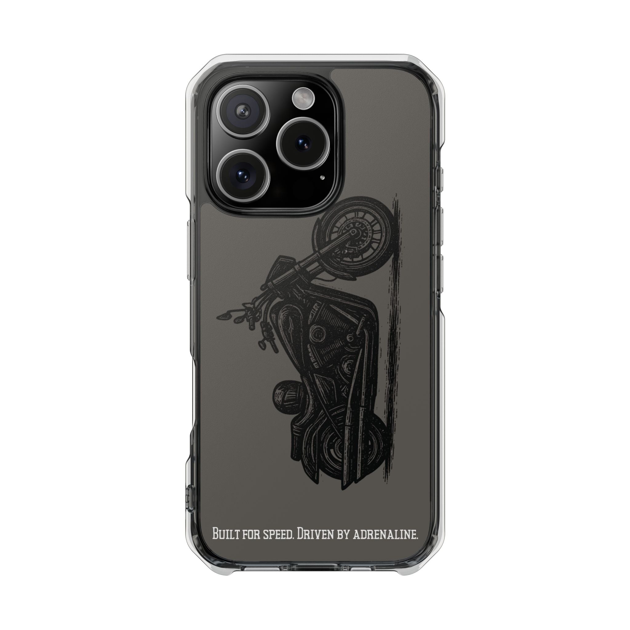 Harley Linocut Phone Case — Clear Magnetic Impact Case