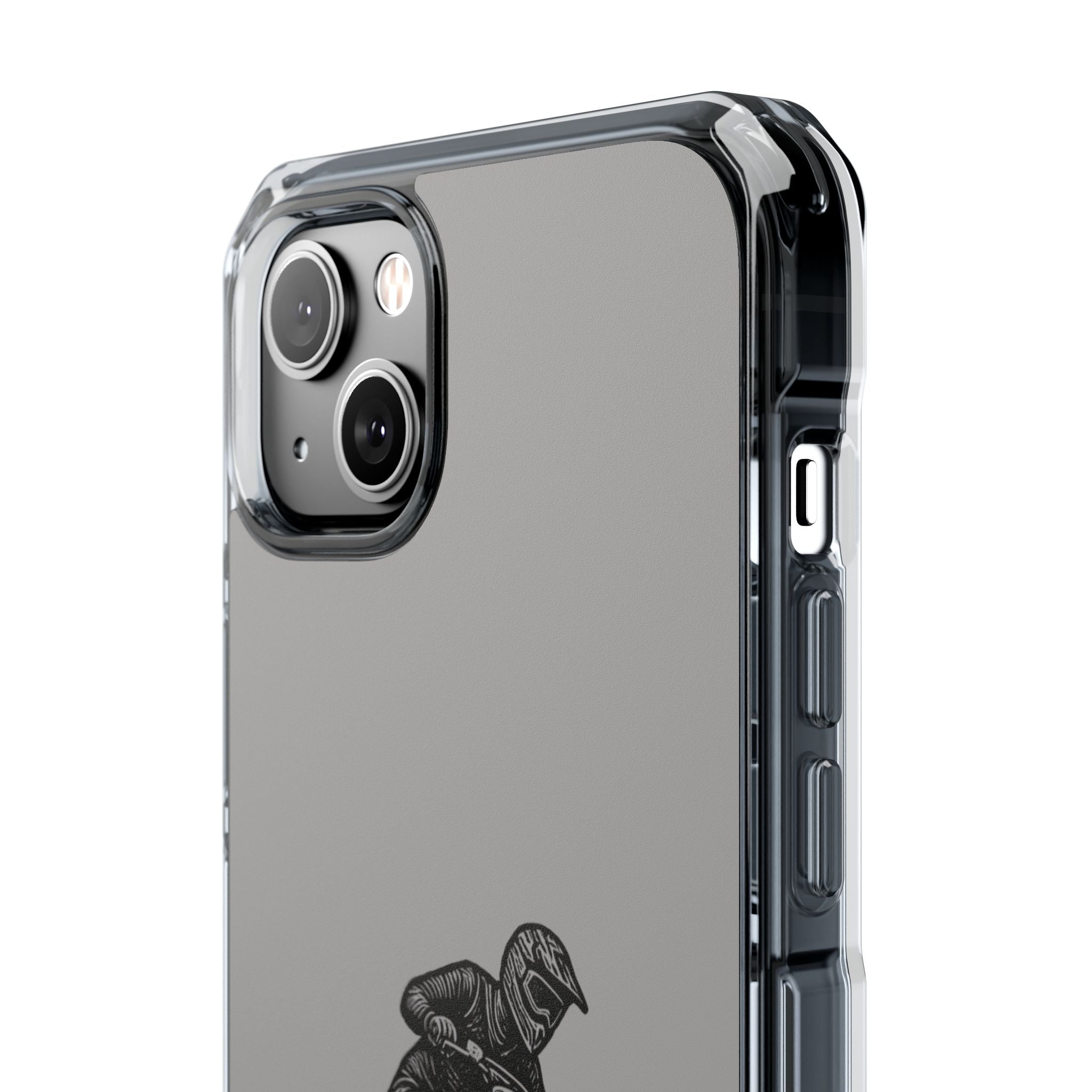 Dirt Bike Cornering Phone Case — Magnetic Clear Impact Case