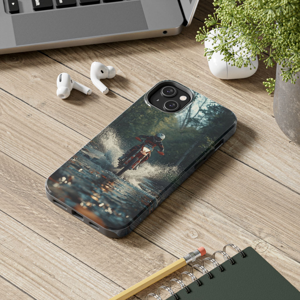Motorcycle Adventure Tough Phone Case — Rider Splash Protection