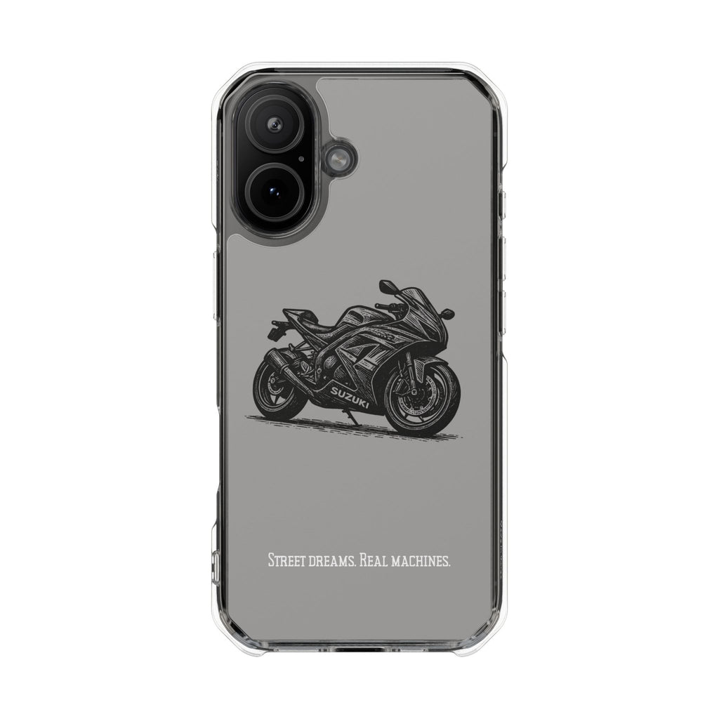 Suzuki Linocut Phone Case — Clear Magnetic Impact Case