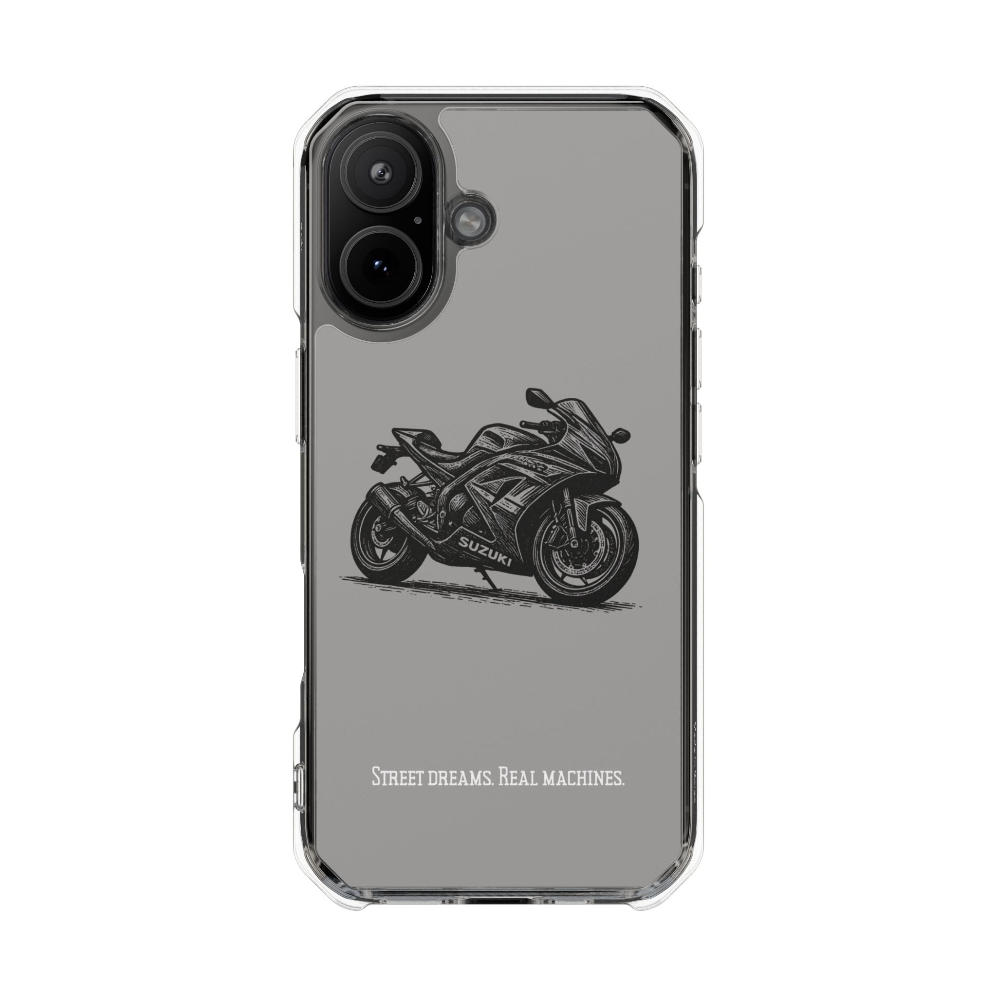 Suzuki Linocut Phone Case — Clear Magnetic Impact Case