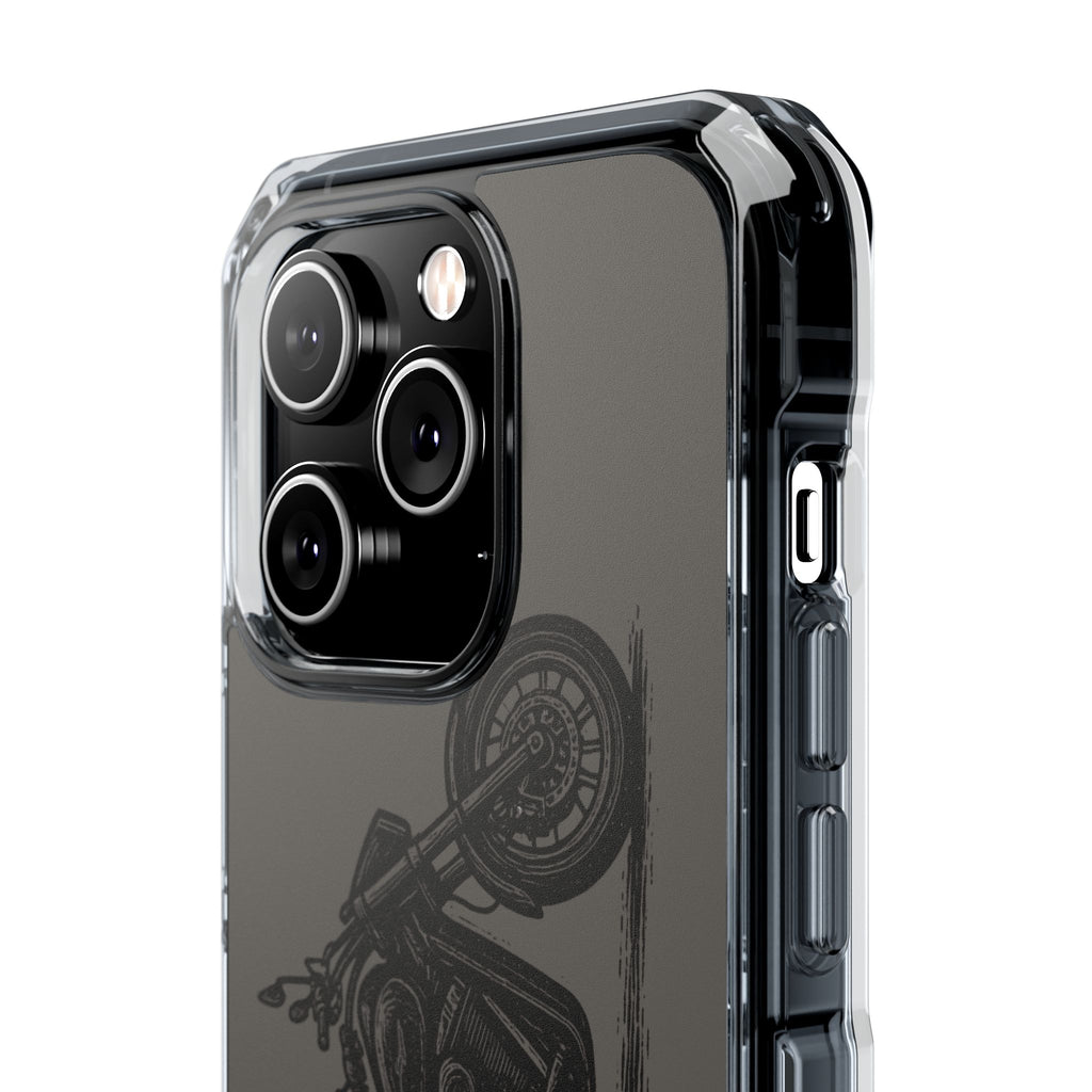 Harley Linocut Phone Case — Clear Magnetic Impact Case