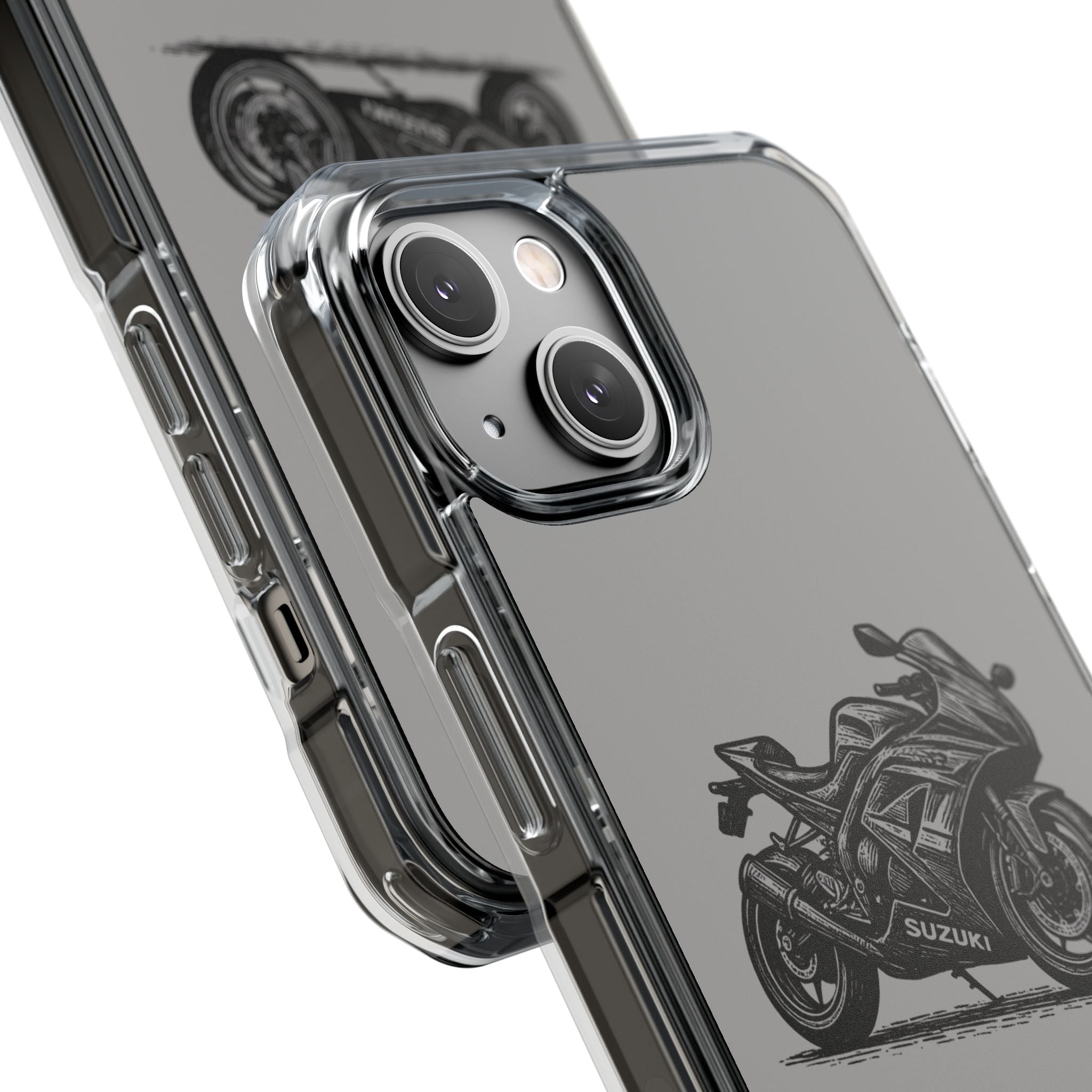 Suzuki Linocut Phone Case — Clear Magnetic Impact Case