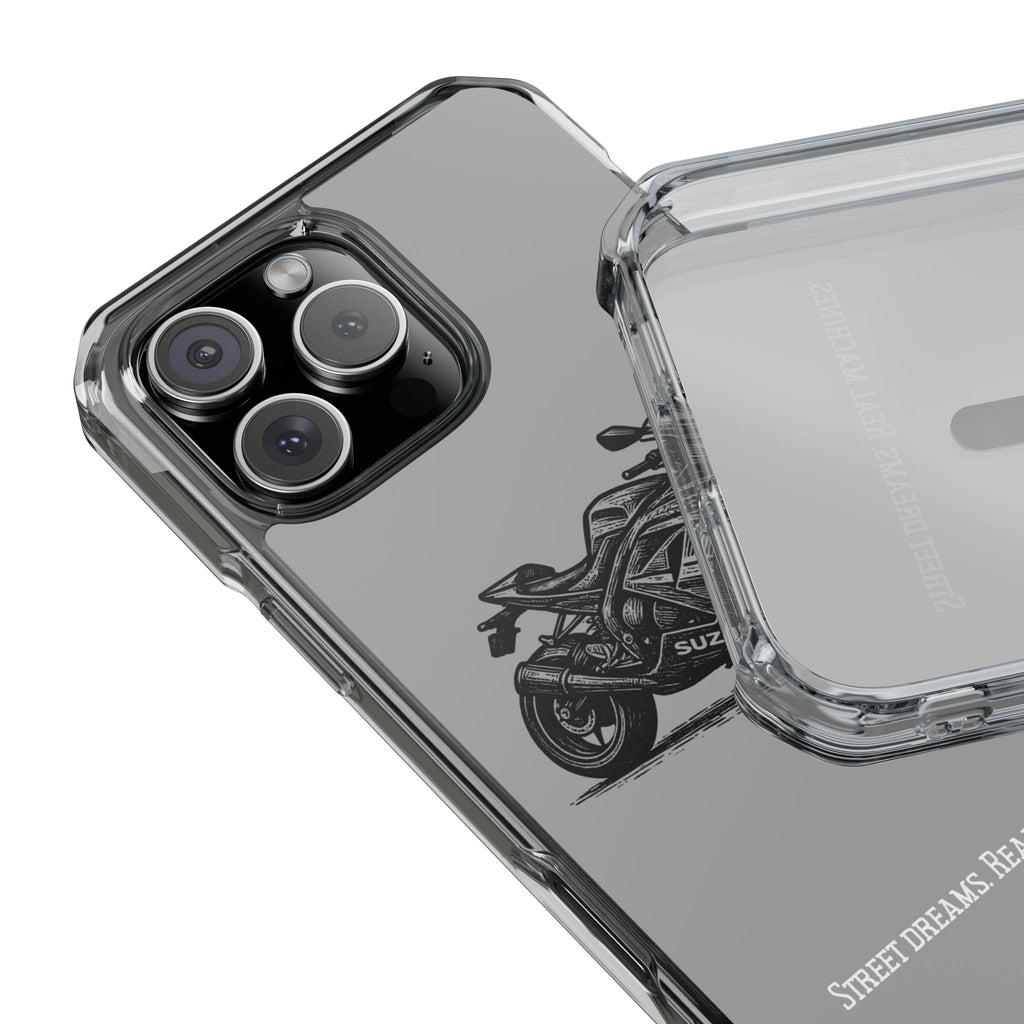 Suzuki Linocut Phone Case — Clear Magnetic Impact Case