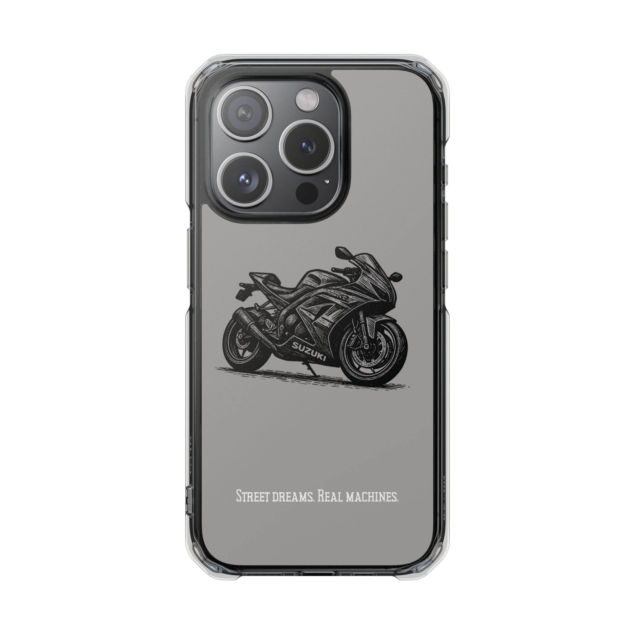 Suzuki Linocut Phone Case — Clear Magnetic Impact Case