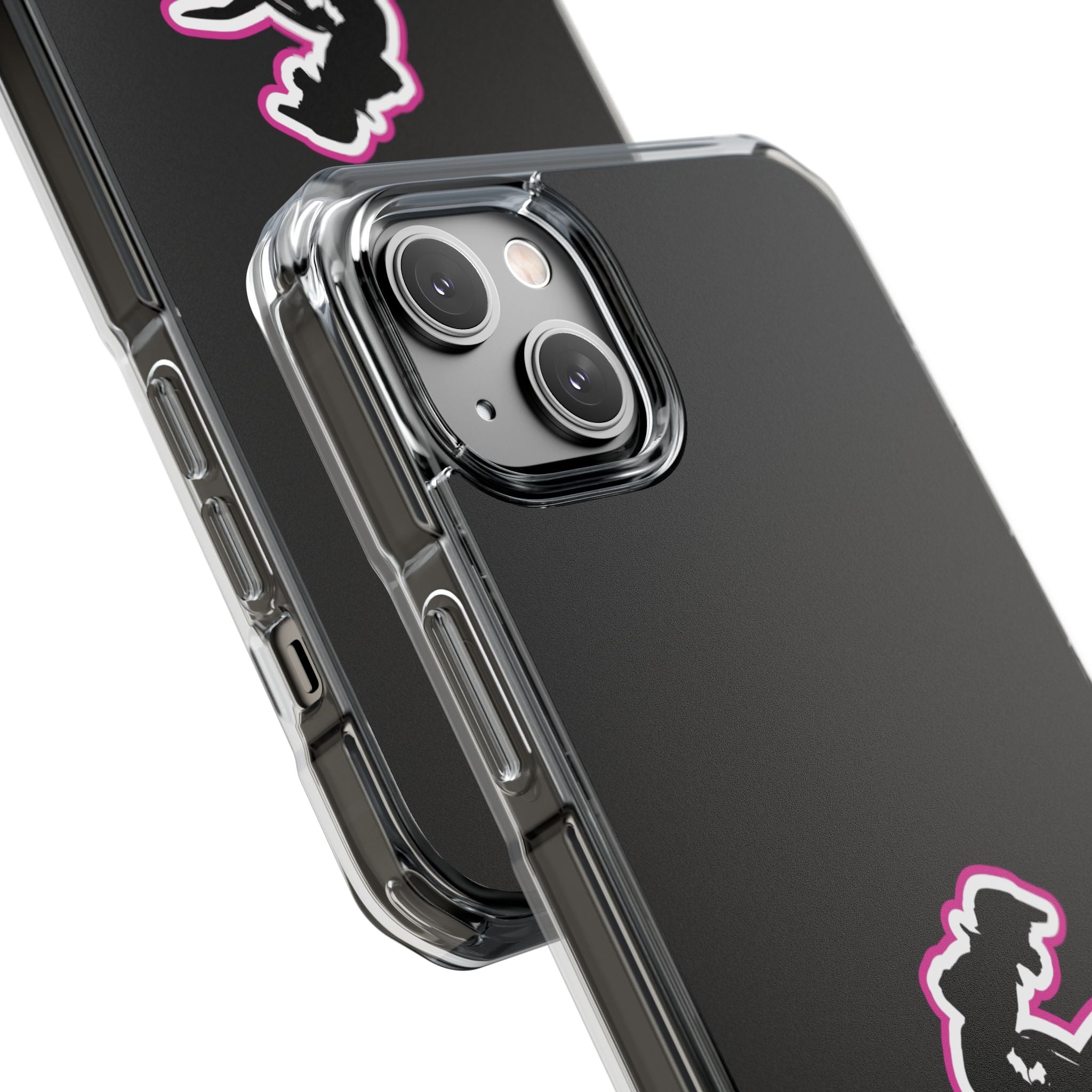 Pink Dirt Bike Magnetic Clear Impact Case