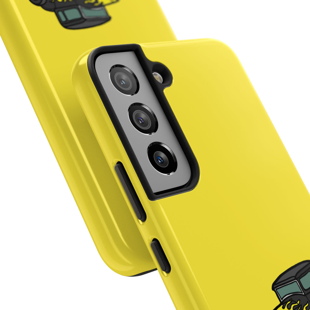 Yellow Classic Car Phone Case — Retro Vintage Auto Protective Cover