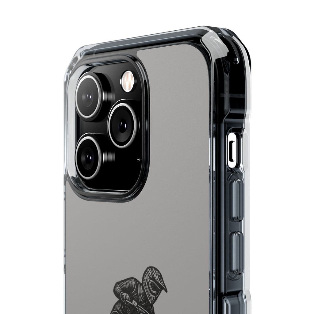 Dirt Bike Cornering Phone Case — Magnetic Clear Impact Case