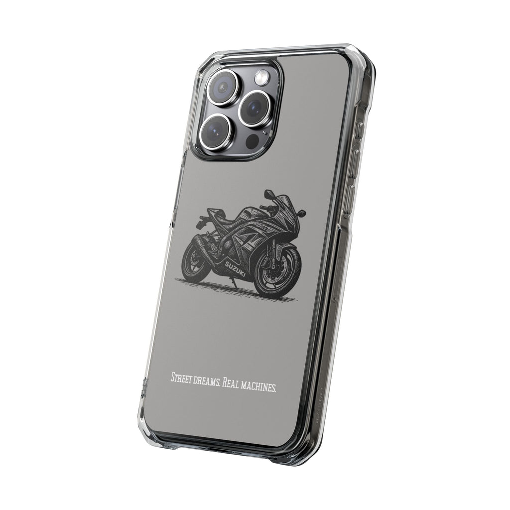 Suzuki Linocut Phone Case — Clear Magnetic Impact Case