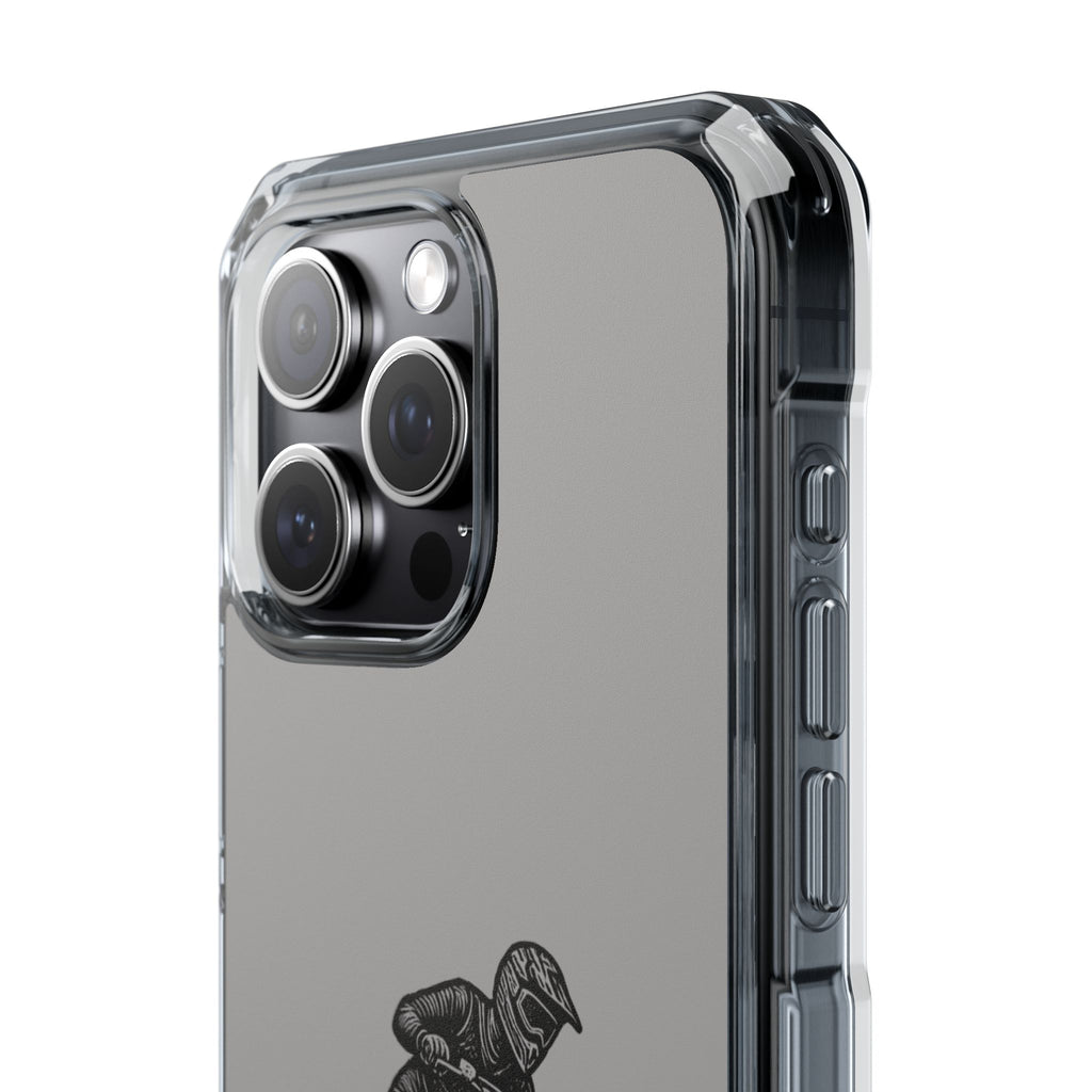 Dirt Bike Cornering Phone Case — Magnetic Clear Impact Case