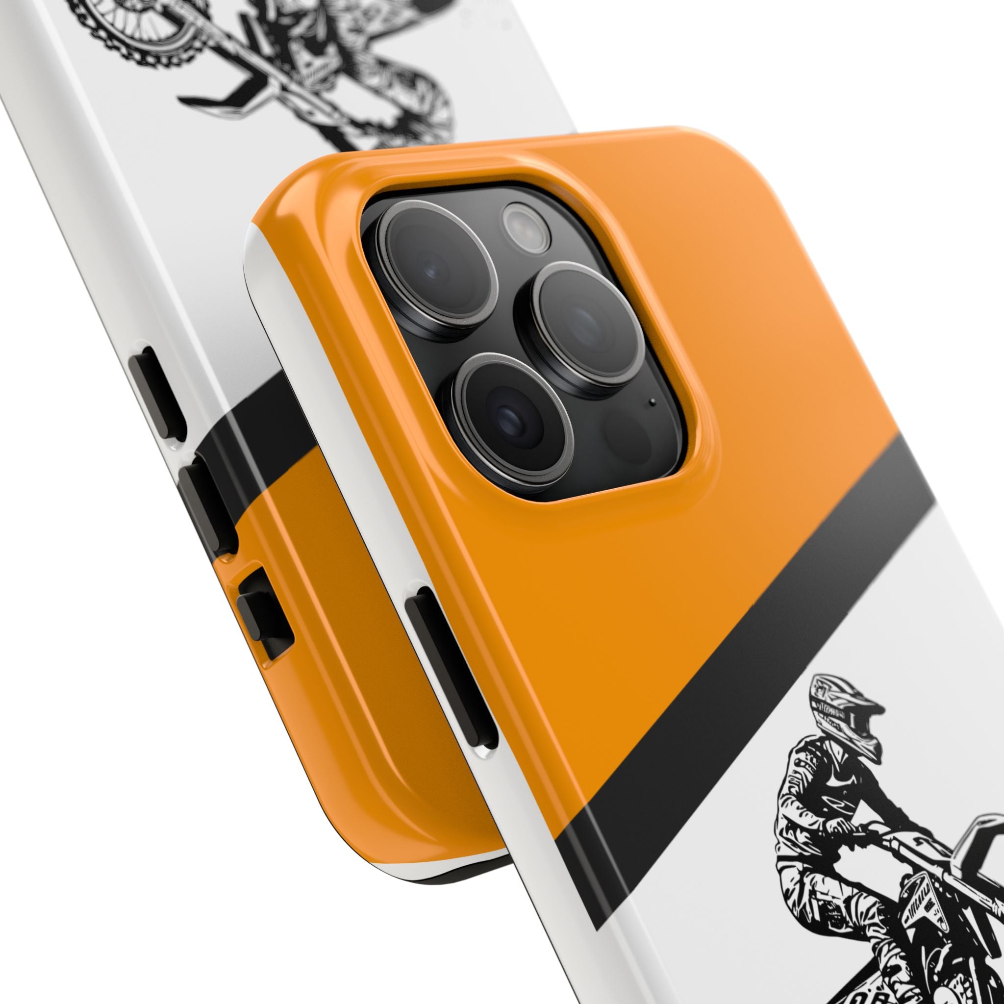 KTM Dirt Bike Tough Phone Case — Protective Motocross Rider Cover