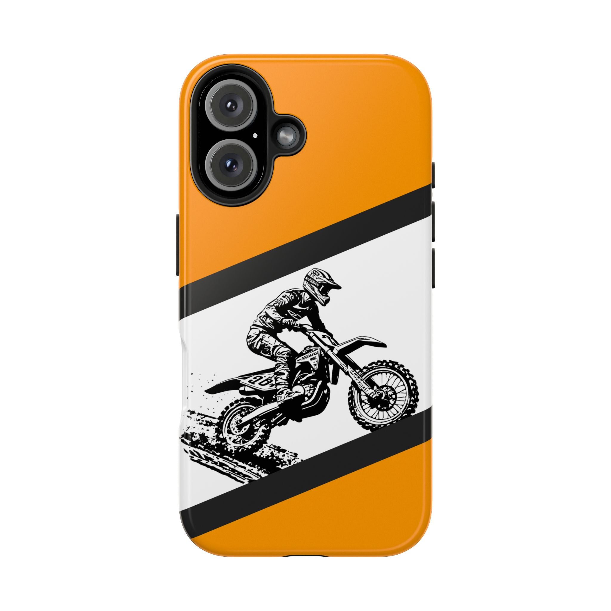 KTM Dirt Bike Tough Phone Case — Protective Motocross Rider Cover
