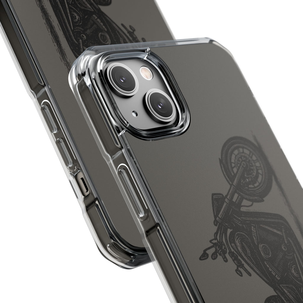 Harley Linocut Phone Case — Clear Magnetic Impact Case