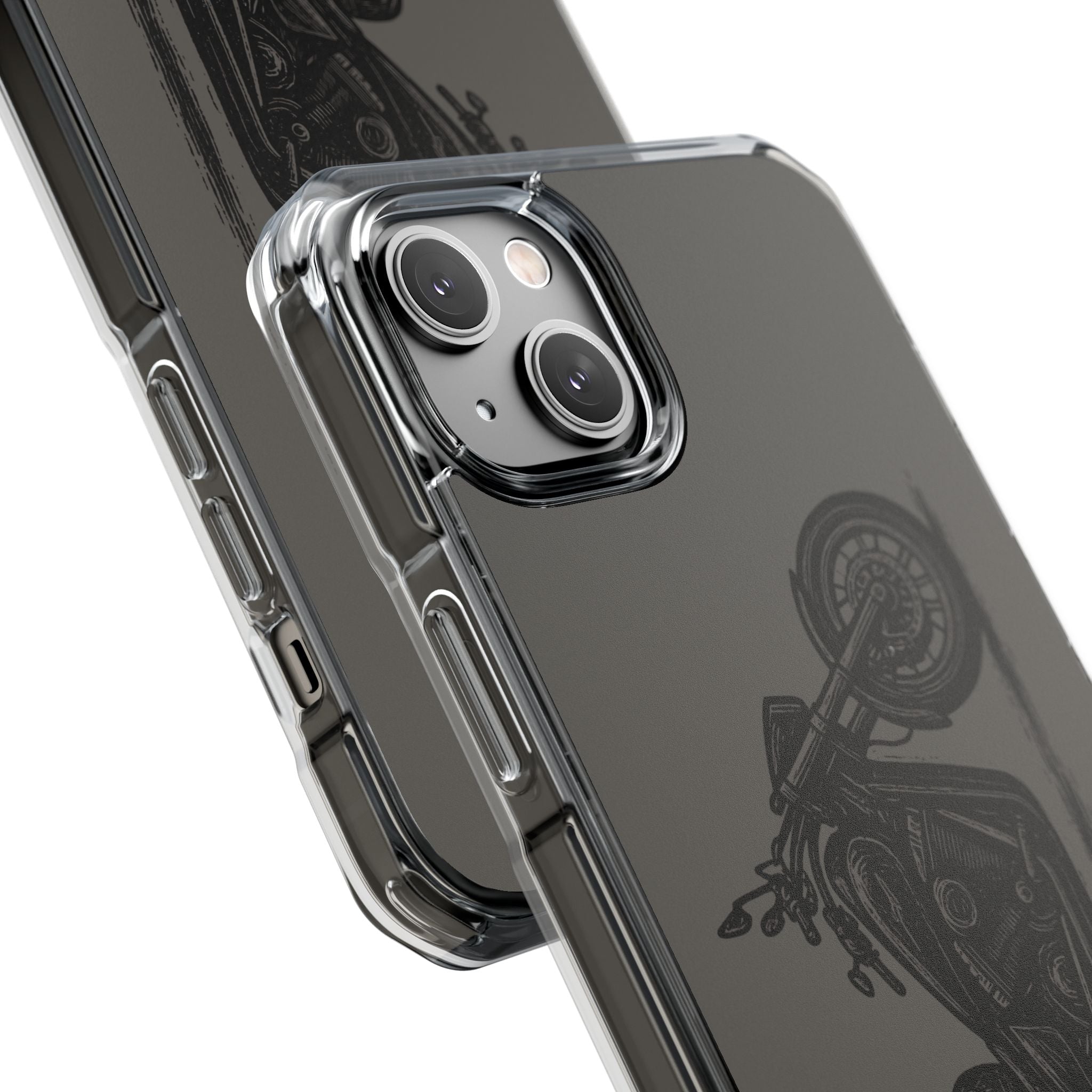 Harley Linocut Phone Case — Clear Magnetic Impact Case