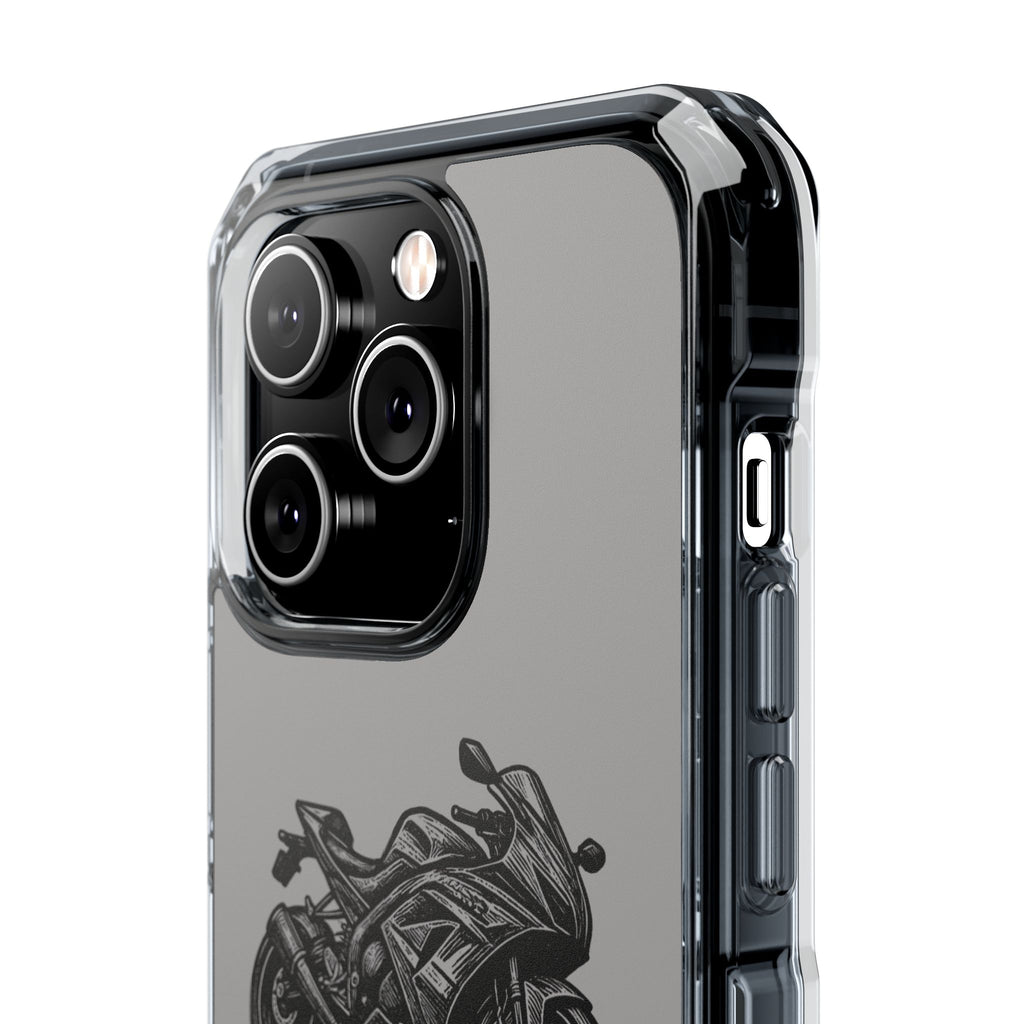 Suzuki Linocut Phone Case — Clear Magnetic Impact Case