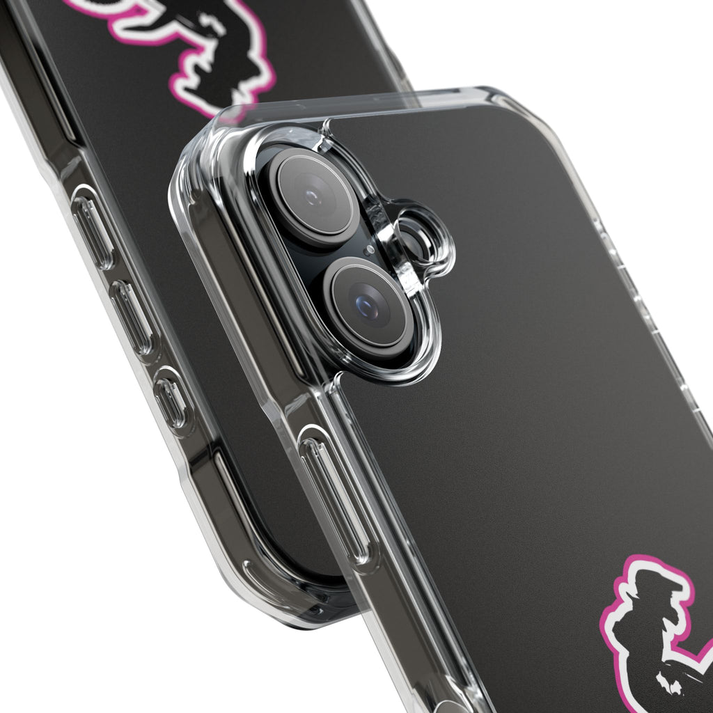 Pink Dirt Bike Magnetic Clear Impact Case
