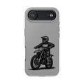 Grey Dirtbike Tough Phone Case