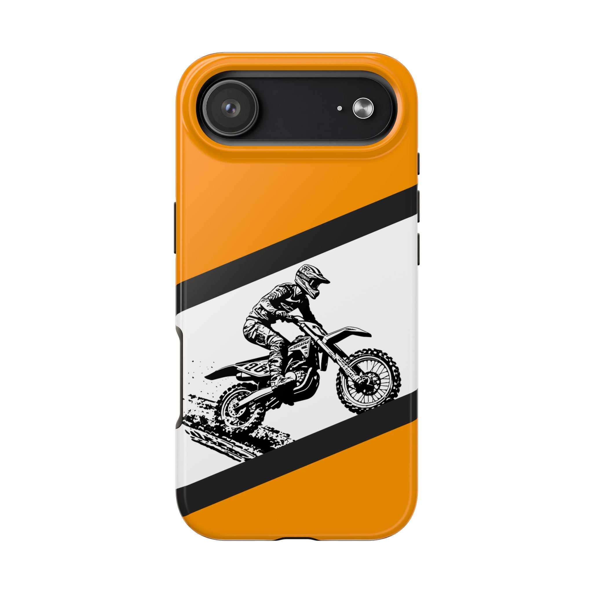 KTM Dirt Bike Tough Phone Case — Protective Motocross Rider Cover