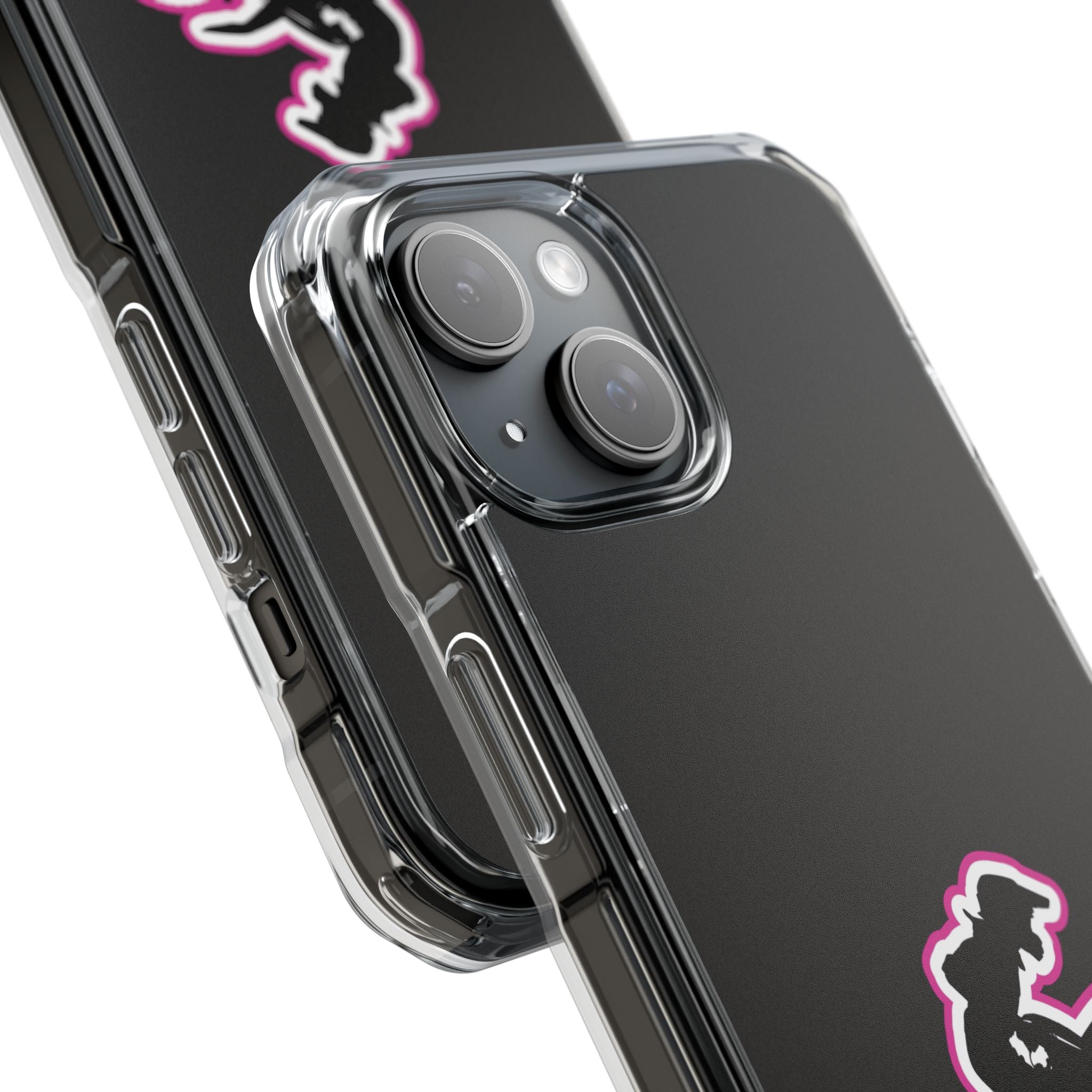 Pink Dirt Bike Magnetic Clear Impact Case