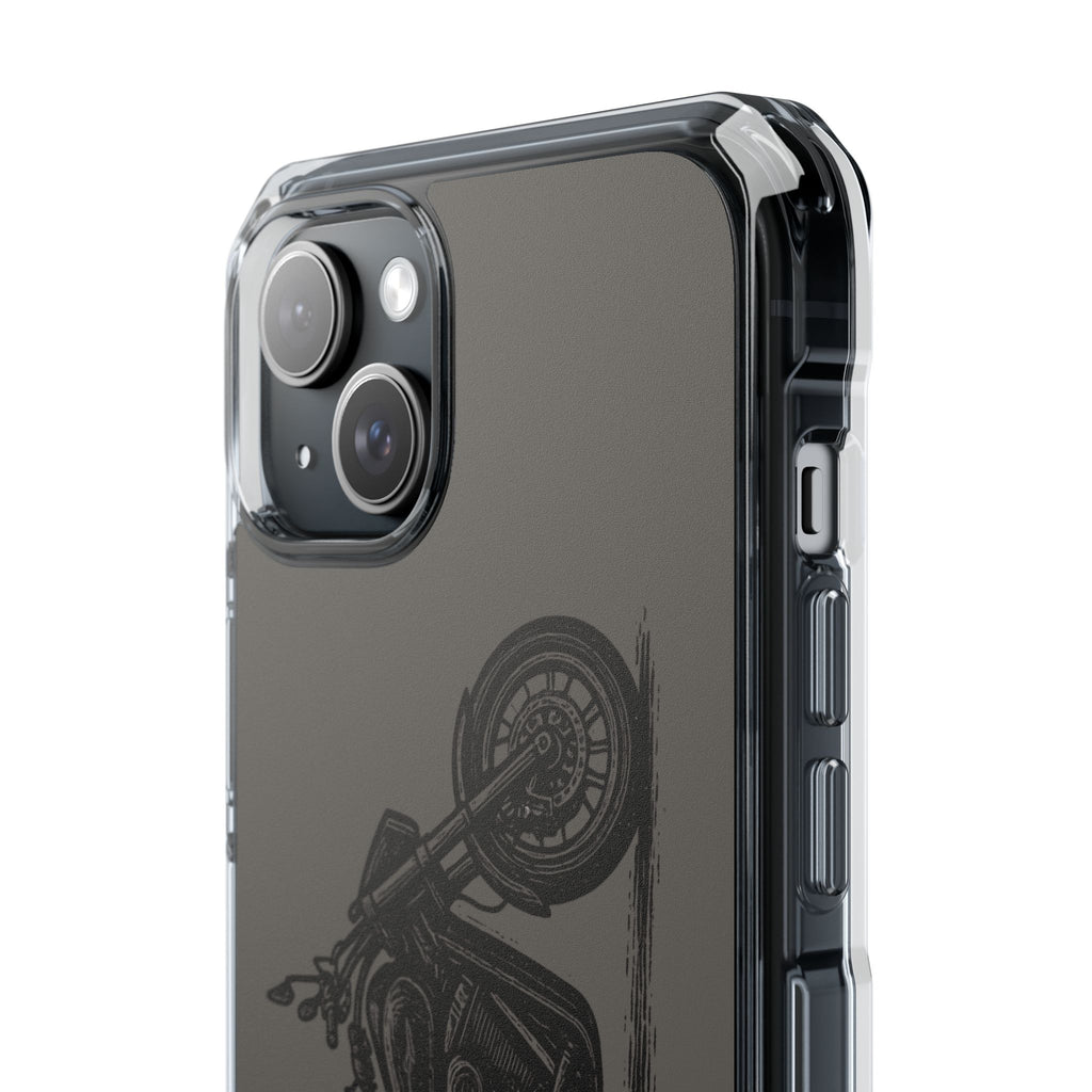 Harley Linocut Phone Case — Clear Magnetic Impact Case
