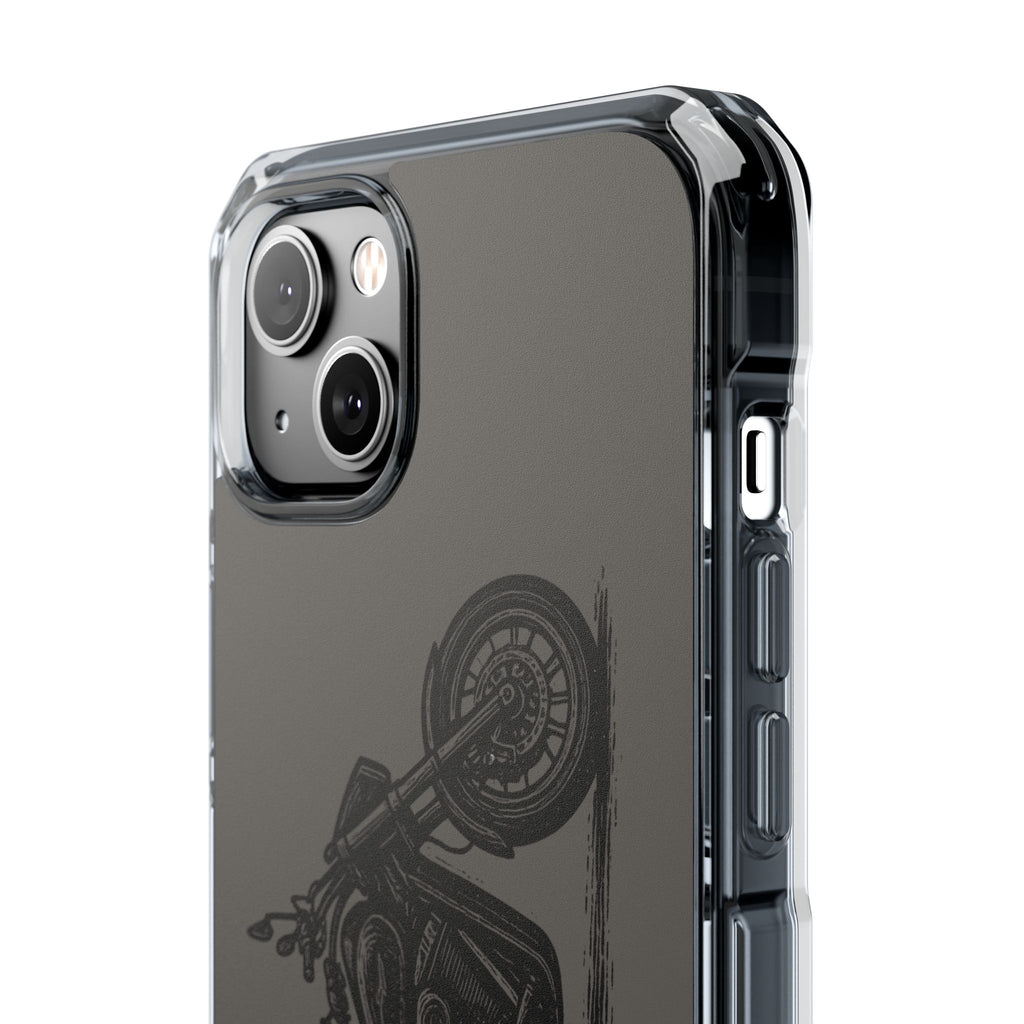 Harley Linocut Phone Case — Clear Magnetic Impact Case