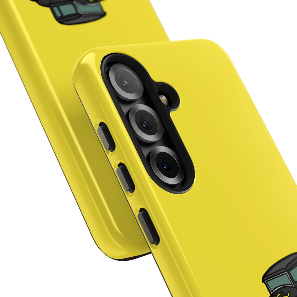 Yellow Classic Car Phone Case — Retro Vintage Auto Protective Cover