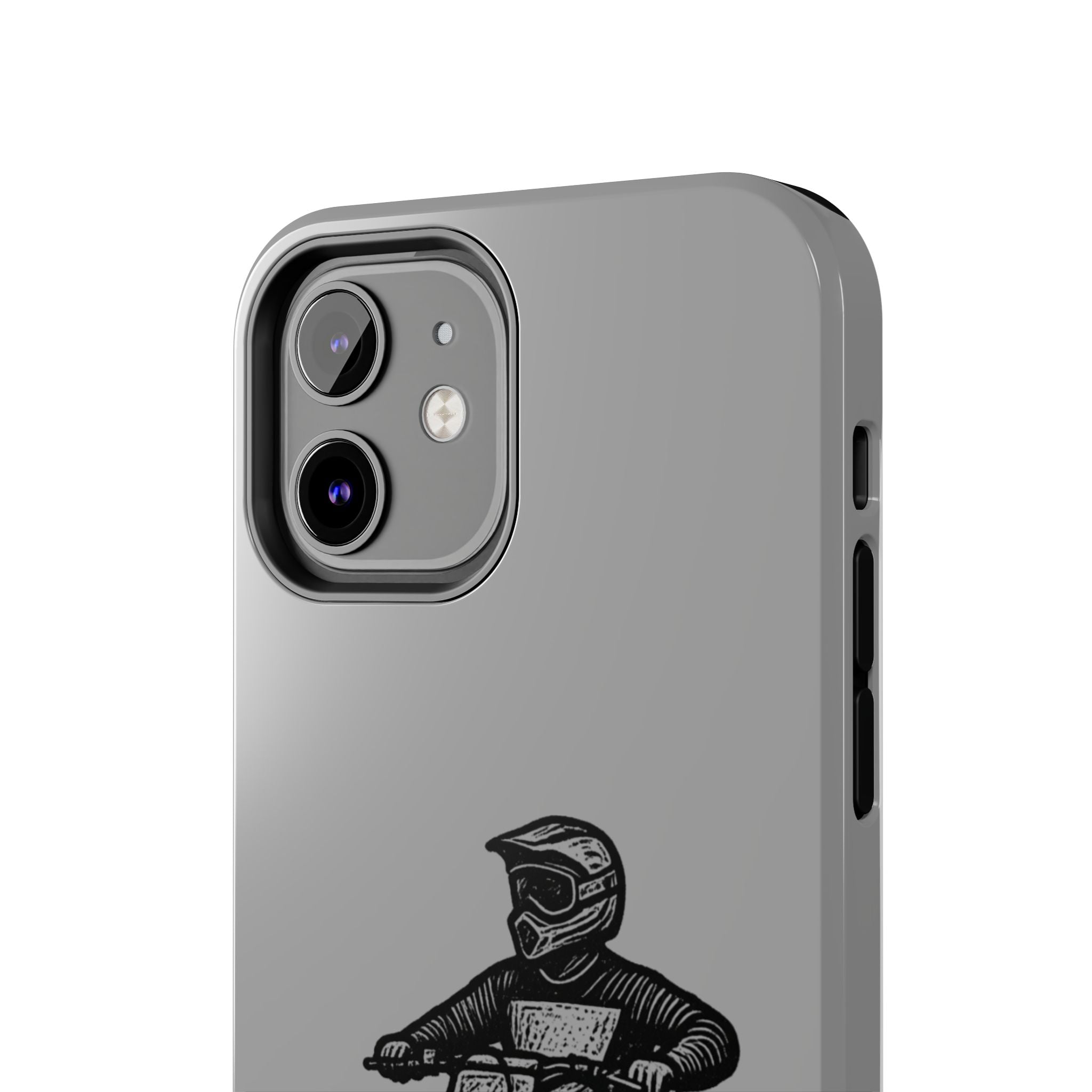 Grey Dirtbike Tough Phone Case