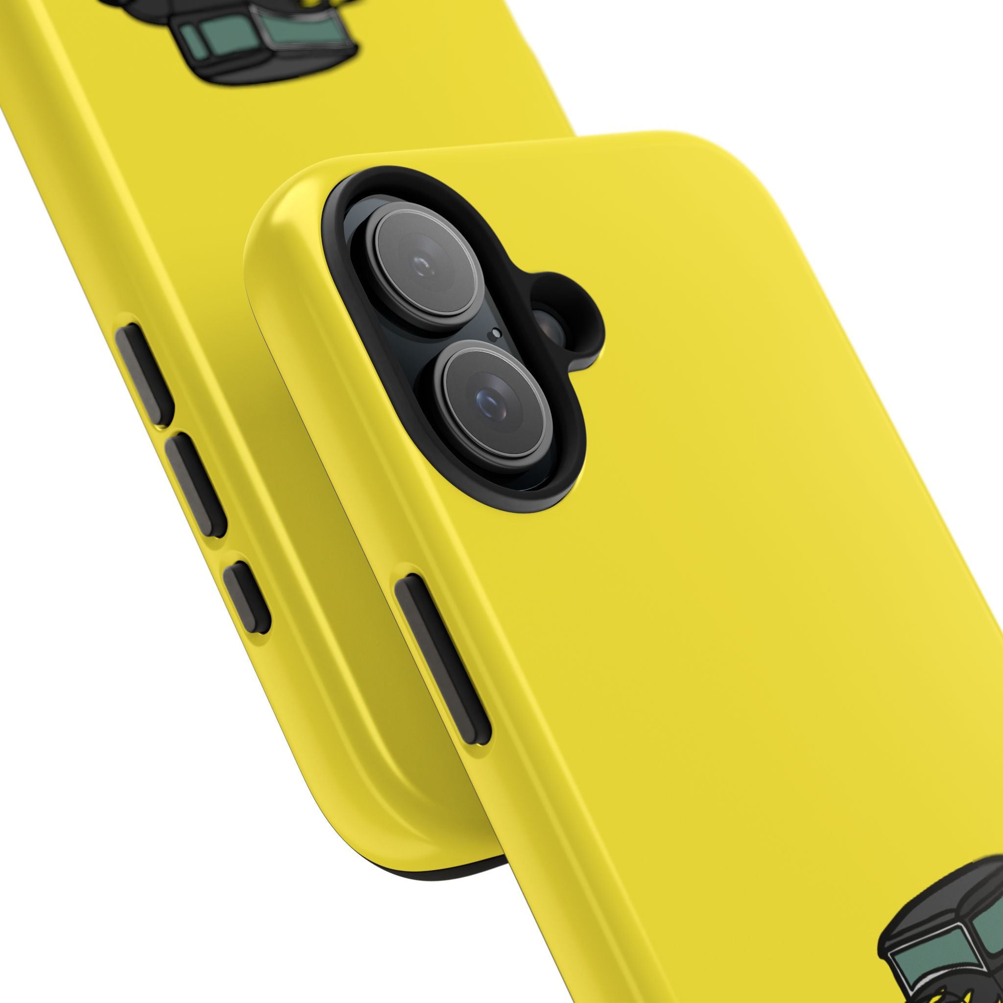 Yellow Classic Car Phone Case — Retro Vintage Auto Protective Cover