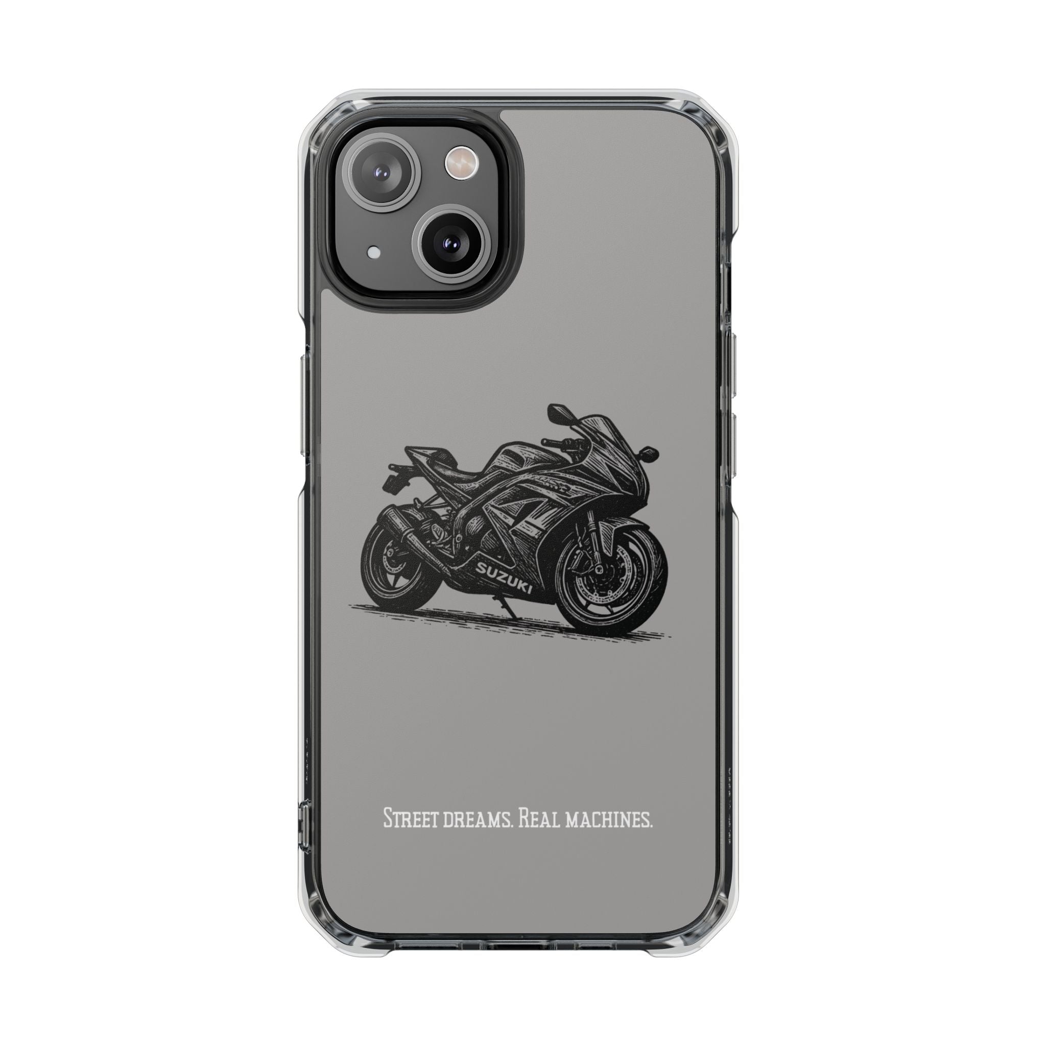 Suzuki Linocut Phone Case — Clear Magnetic Impact Case
