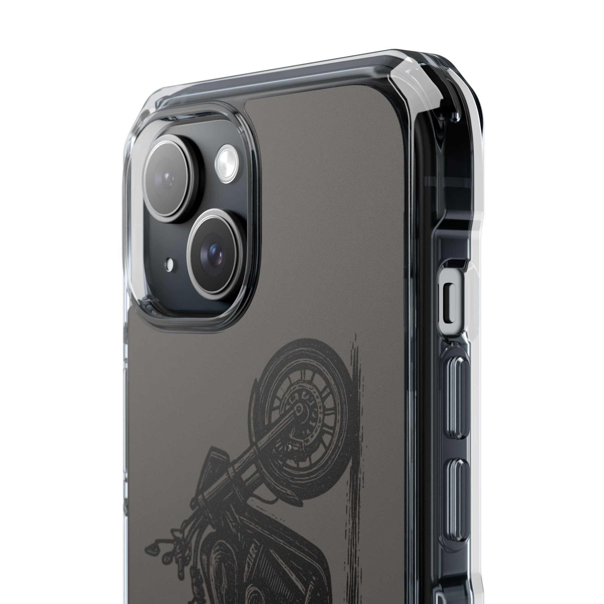 Harley Linocut Phone Case — Clear Magnetic Impact Case
