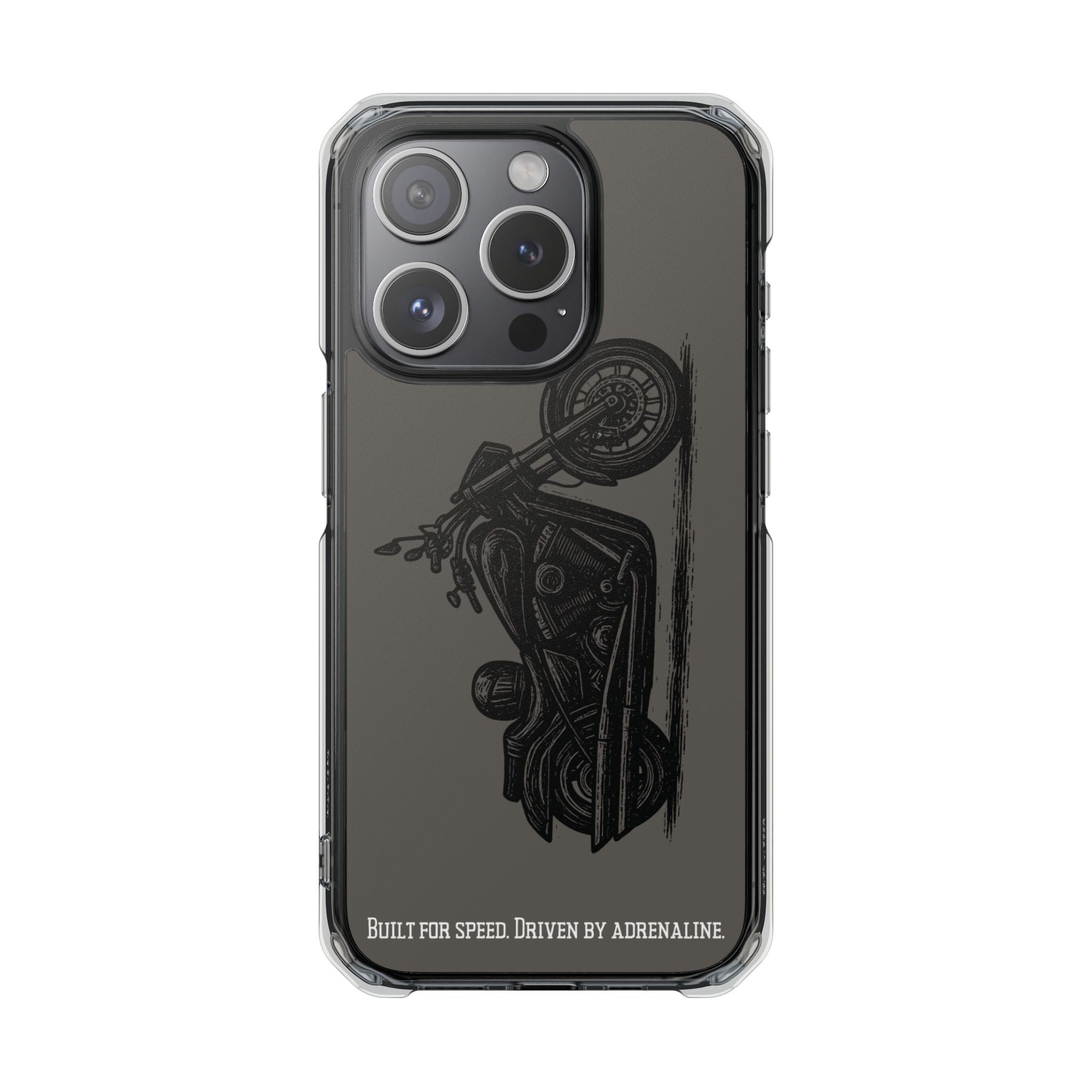 Harley Linocut Phone Case — Clear Magnetic Impact Case