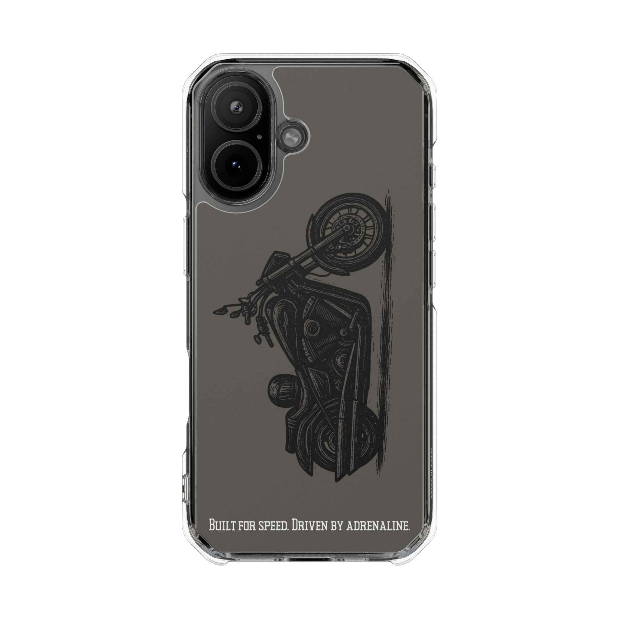 Harley Linocut Phone Case — Clear Magnetic Impact Case